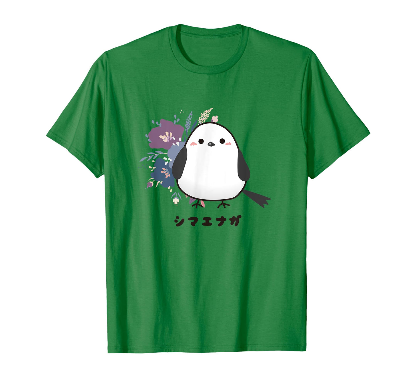 Shima Enaga Bird flower Wild Bird Japan Hokkaido Snow Fairy T-Shirt