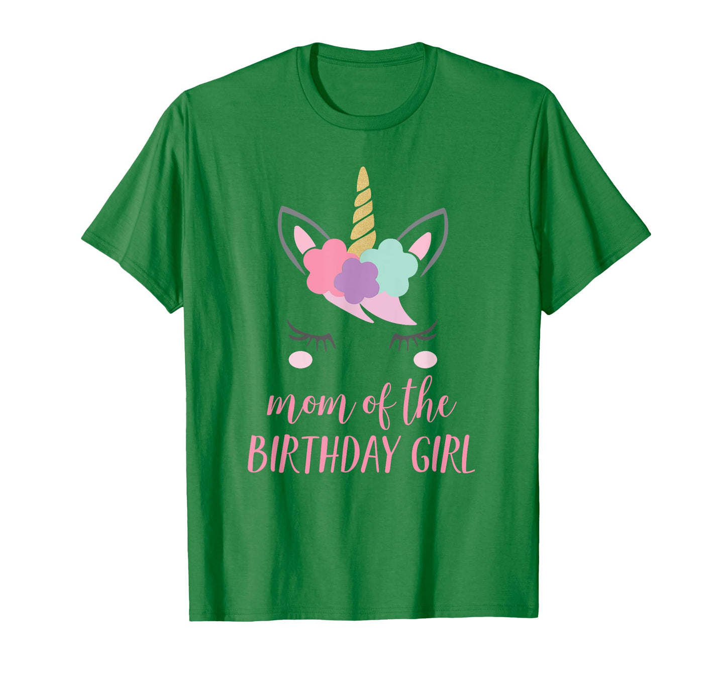 Cute Unicorn Mom Shirt, Mom of the Birthday Girl T-Shirt T-Shirt