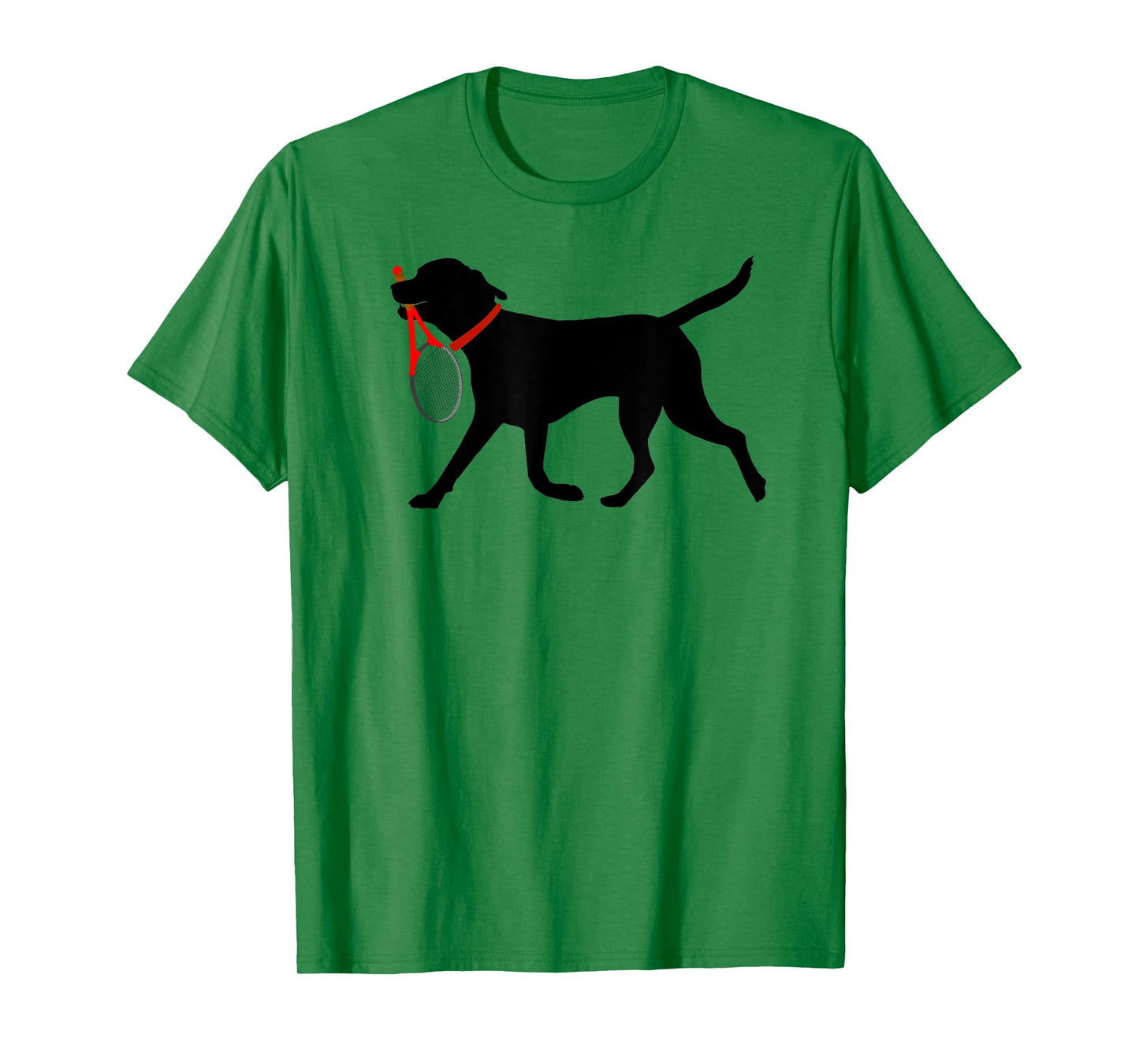 Tennis T shirt Labrador Fetch Tennis Racket Black Lab Shirt T-Shirt