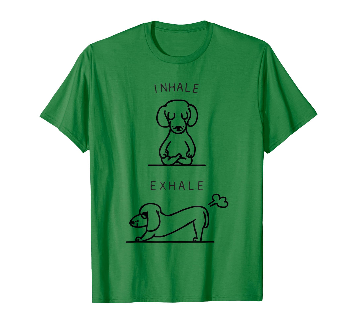 inhale exhale dachshund yoga T-Shirt