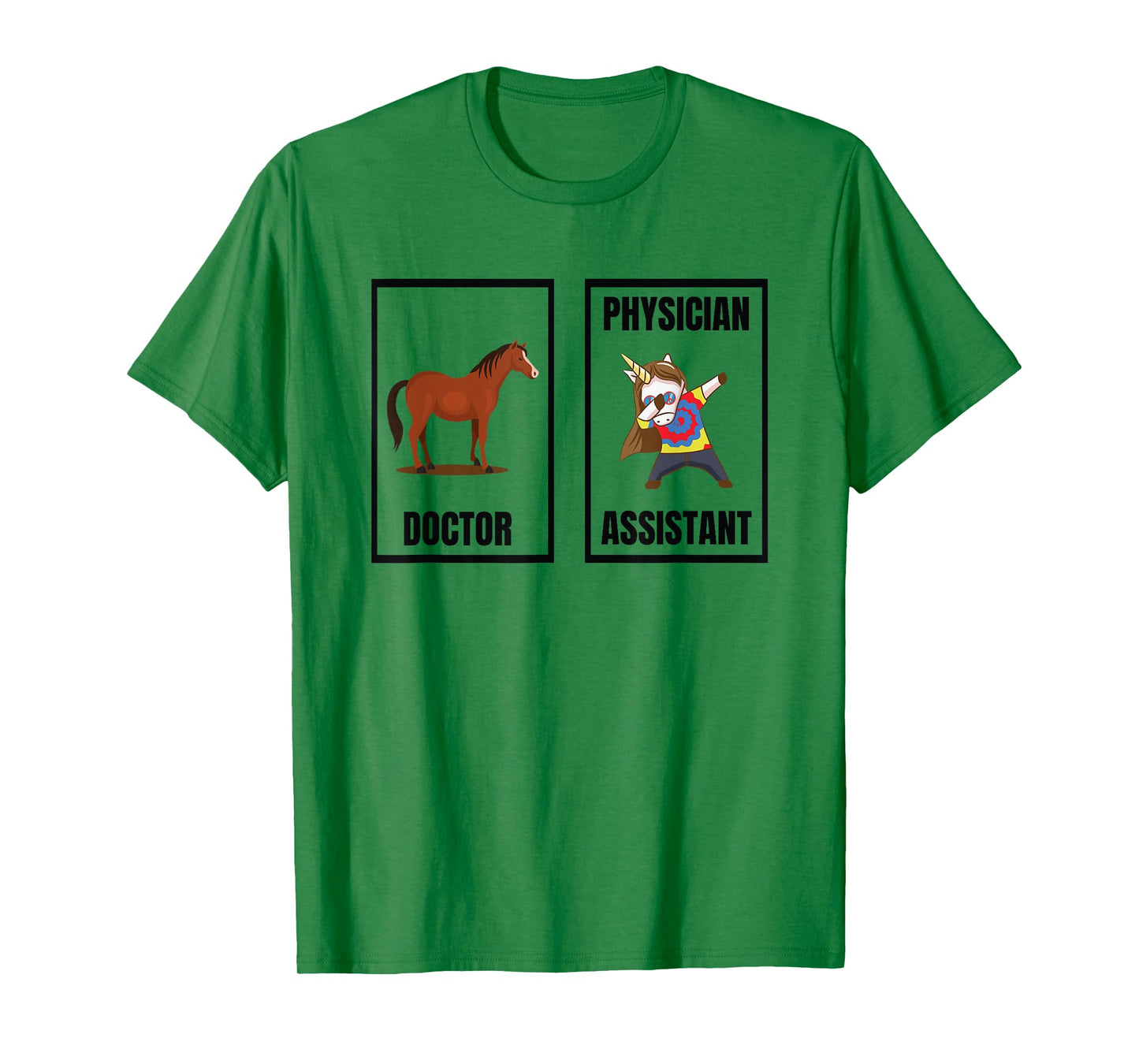Funny Doctor Vs Physician Assistant Unicorn Dance PA School T-Shirt