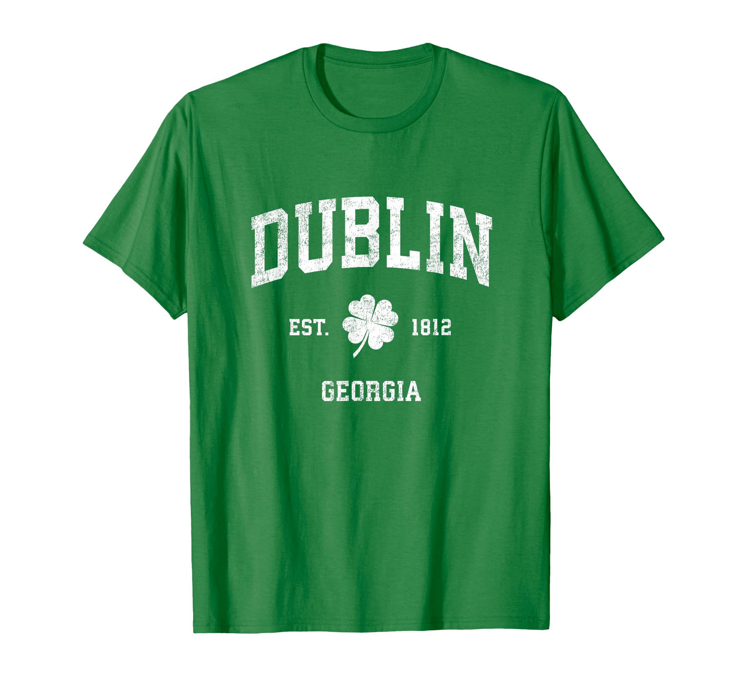 Dublin Georgia Vintage Shamrock Sports T-Shirt
