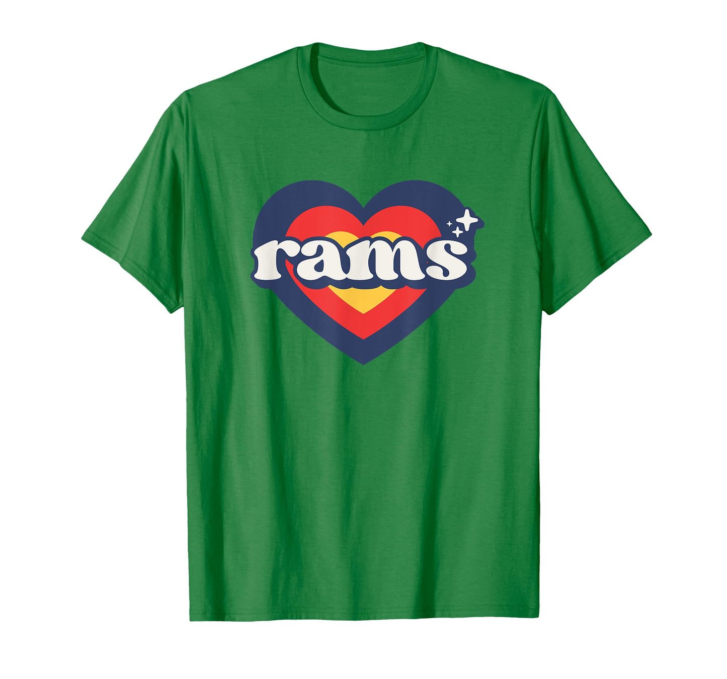 Vintage Rams High School Go Rams Pride Heart T-Shirt