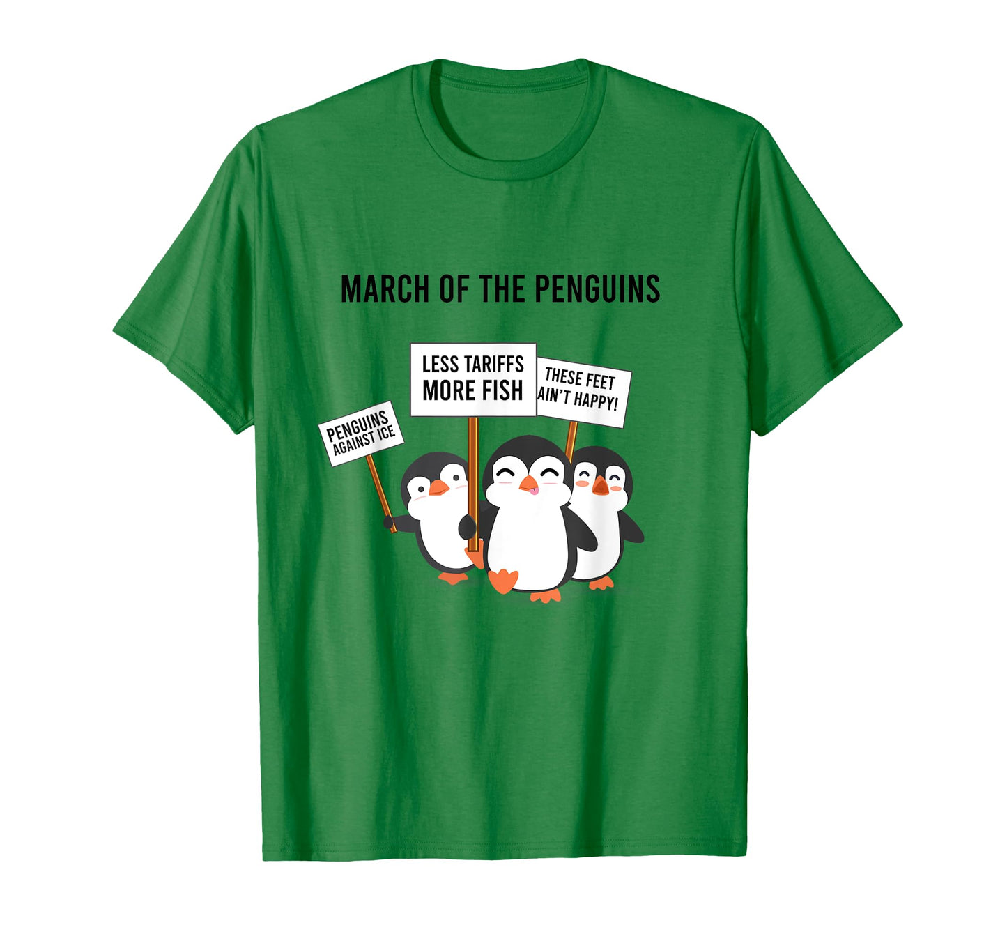 Penguins Protest March T-Shirt