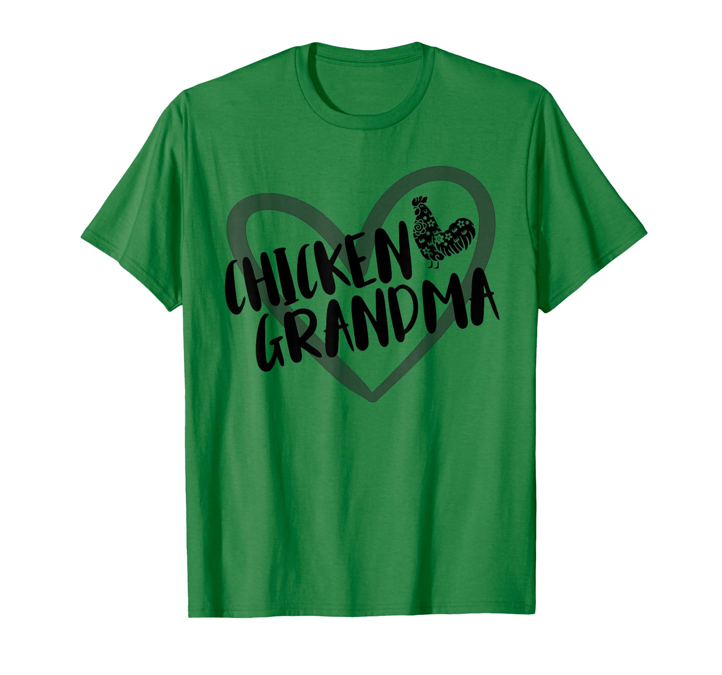 Chicken Grandma Heart Farmer Funny Chicken Lover T-Shirt