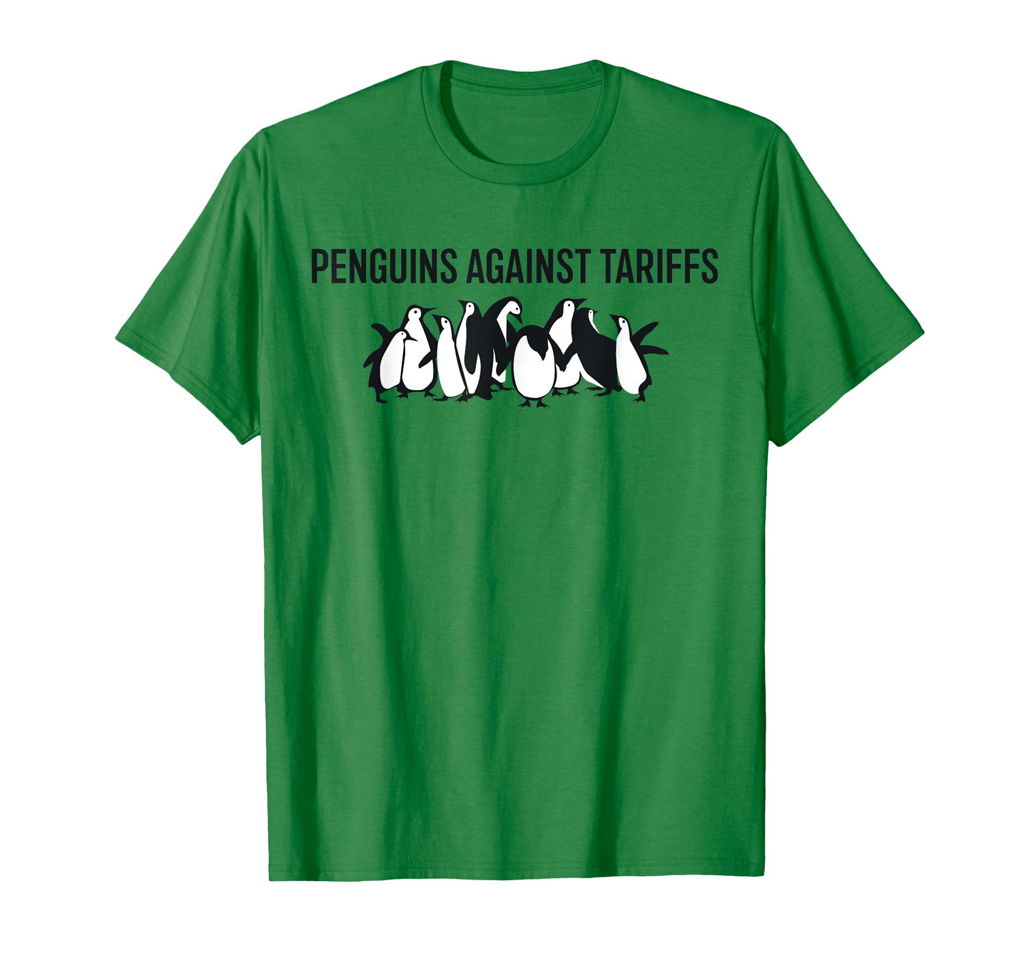 Funny Penguins Against Tariffs - No Tax for Penguins T-Shirt