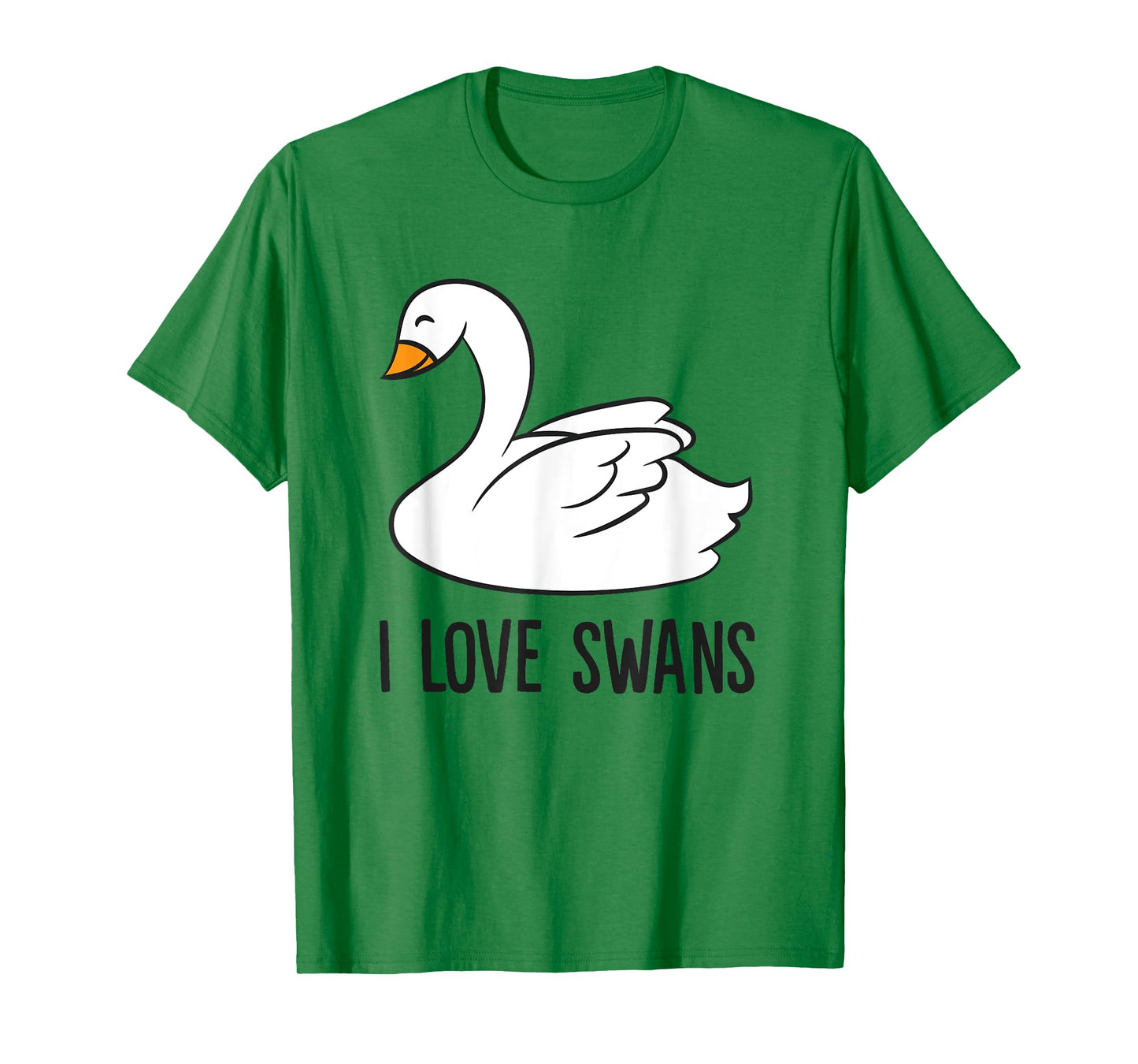Cute Swan Drawing I Love Swans Love Swan T-Shirt