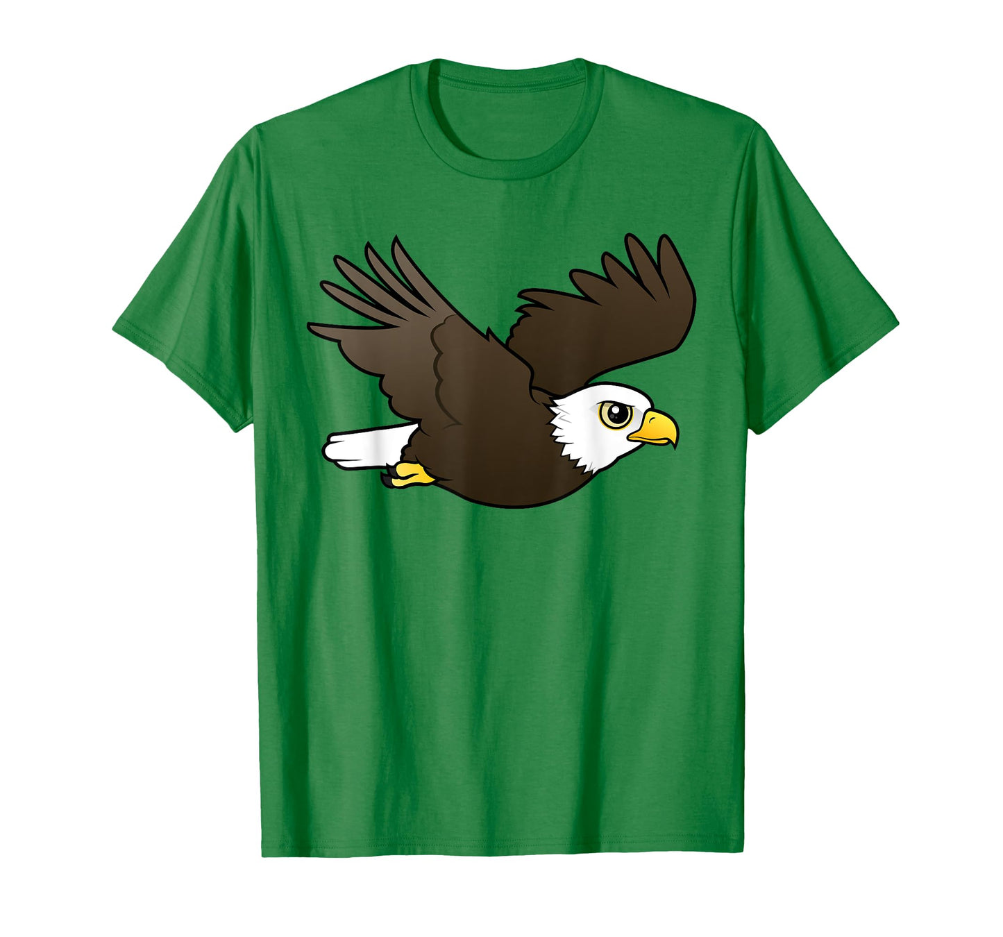 Cute Cartoon Bald Eagle in Flight Birdorable Bird of Prey T-Shirt