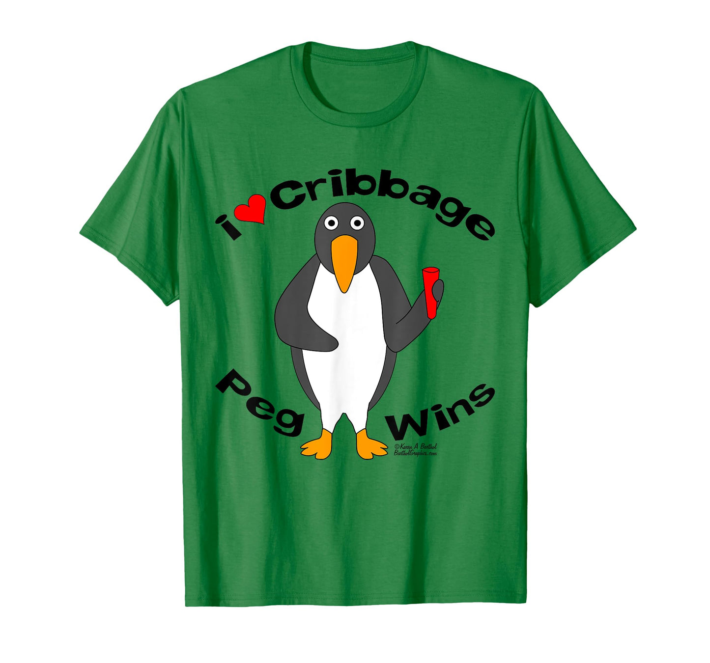 Cribbage Peg Wins Funny Card Game T-Shirt