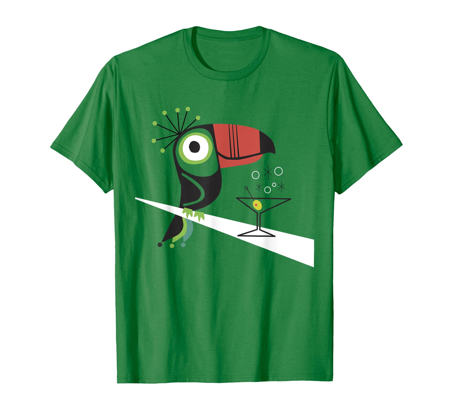 Mid Century Modern Toucan Tiki T-Shirt T-Shirt