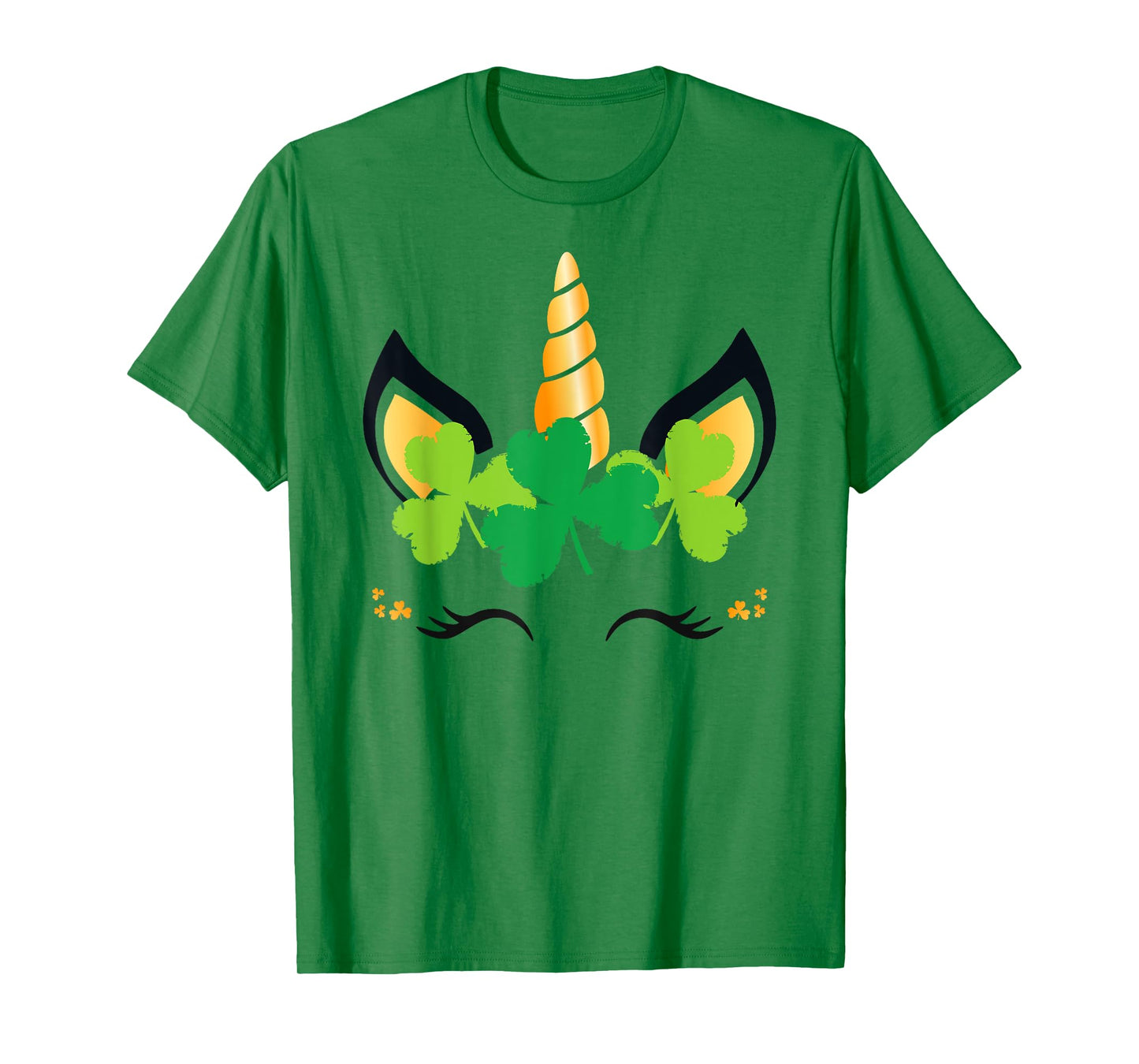 St Patricks Day Unicorn Shirt Girls Outfit Lucky Shamrock T-Shirt