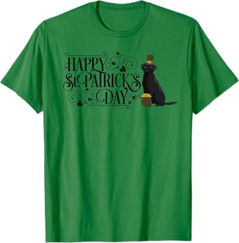 St Patricks Day Black Labrador Retriever Shirt Dog