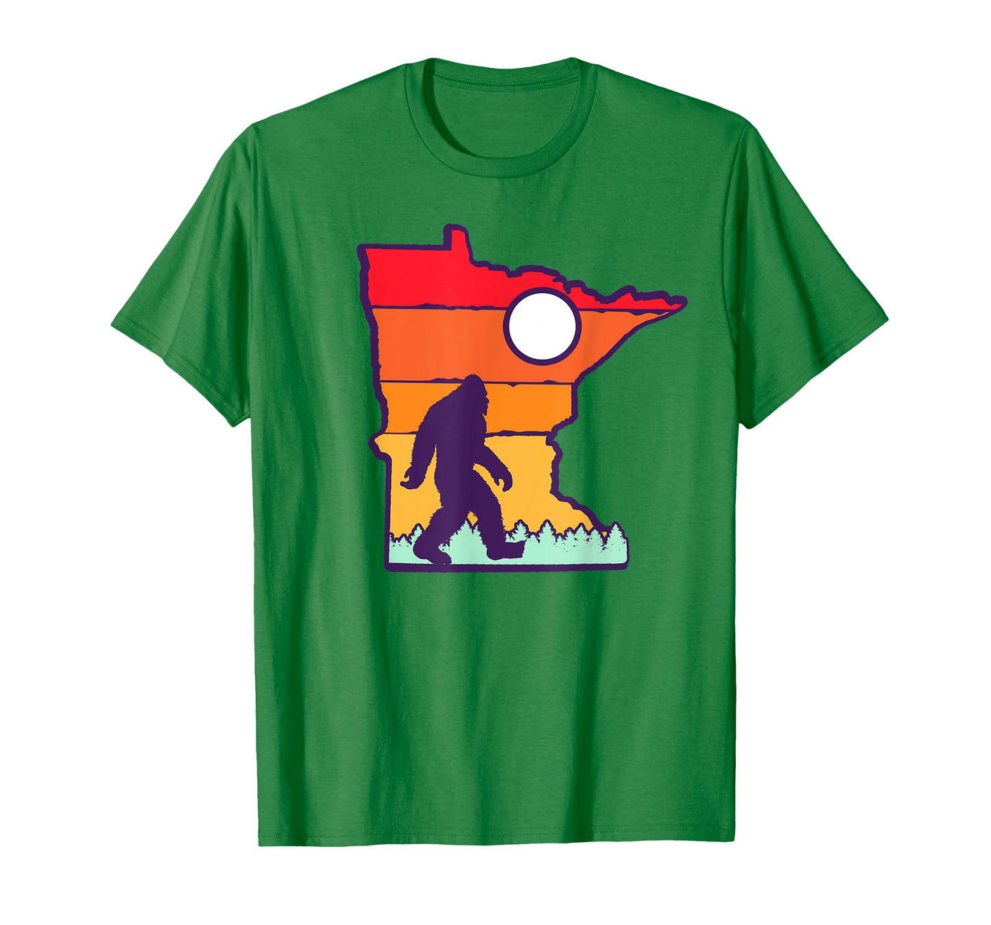 Minnesota Vintage Outdoor Bigfoot State Sasquatch Team Retro T-Shirt