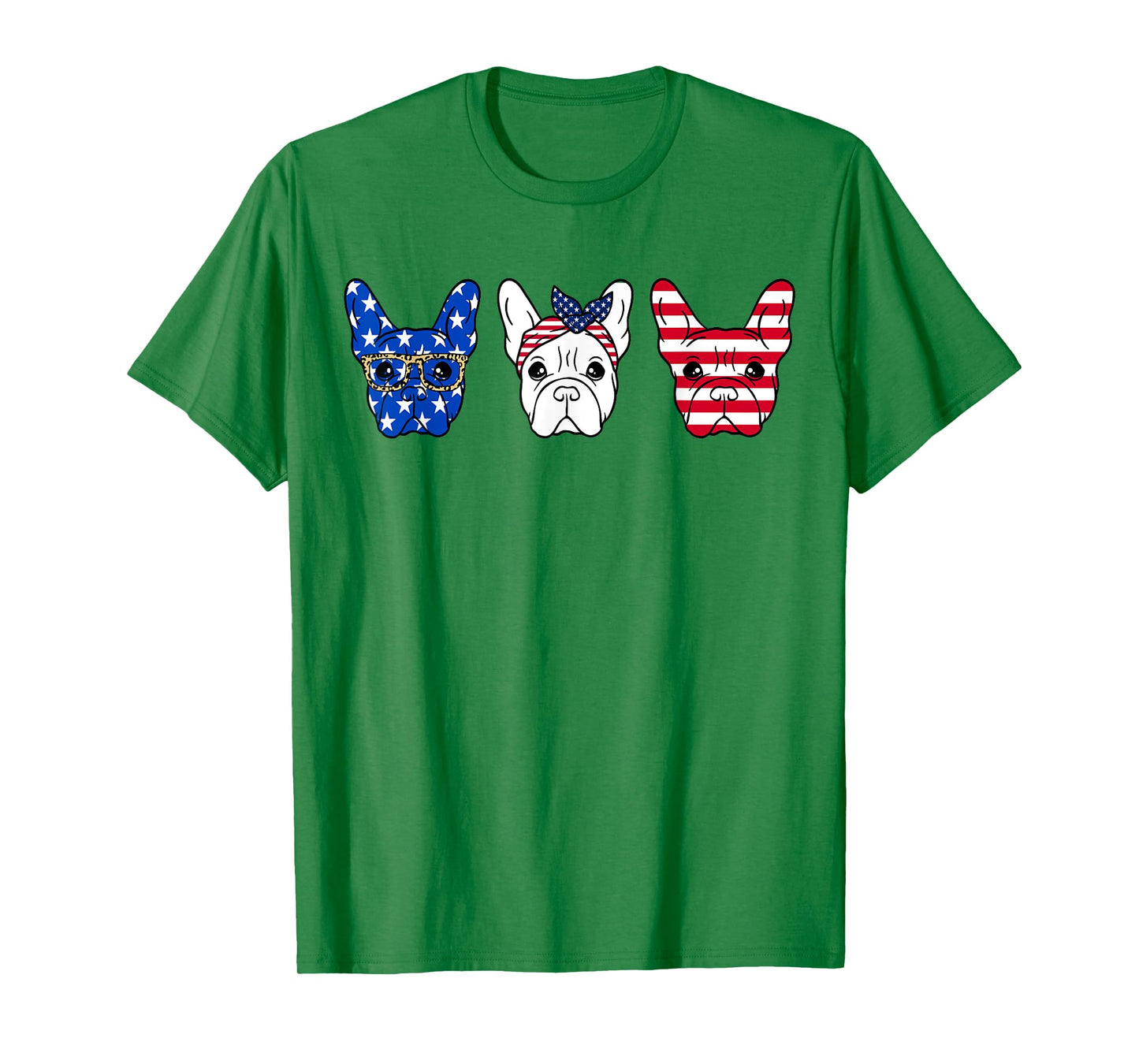 French Bulldog American Flag Patriotic Frenchie Bulldog T-Shirt