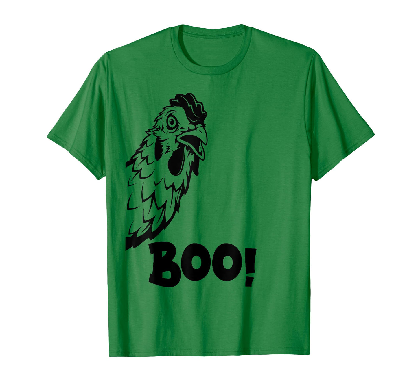 Boo Chiken Shirt Hen Hiding Peekaboo Scary Halloween Chicken T-Shirt