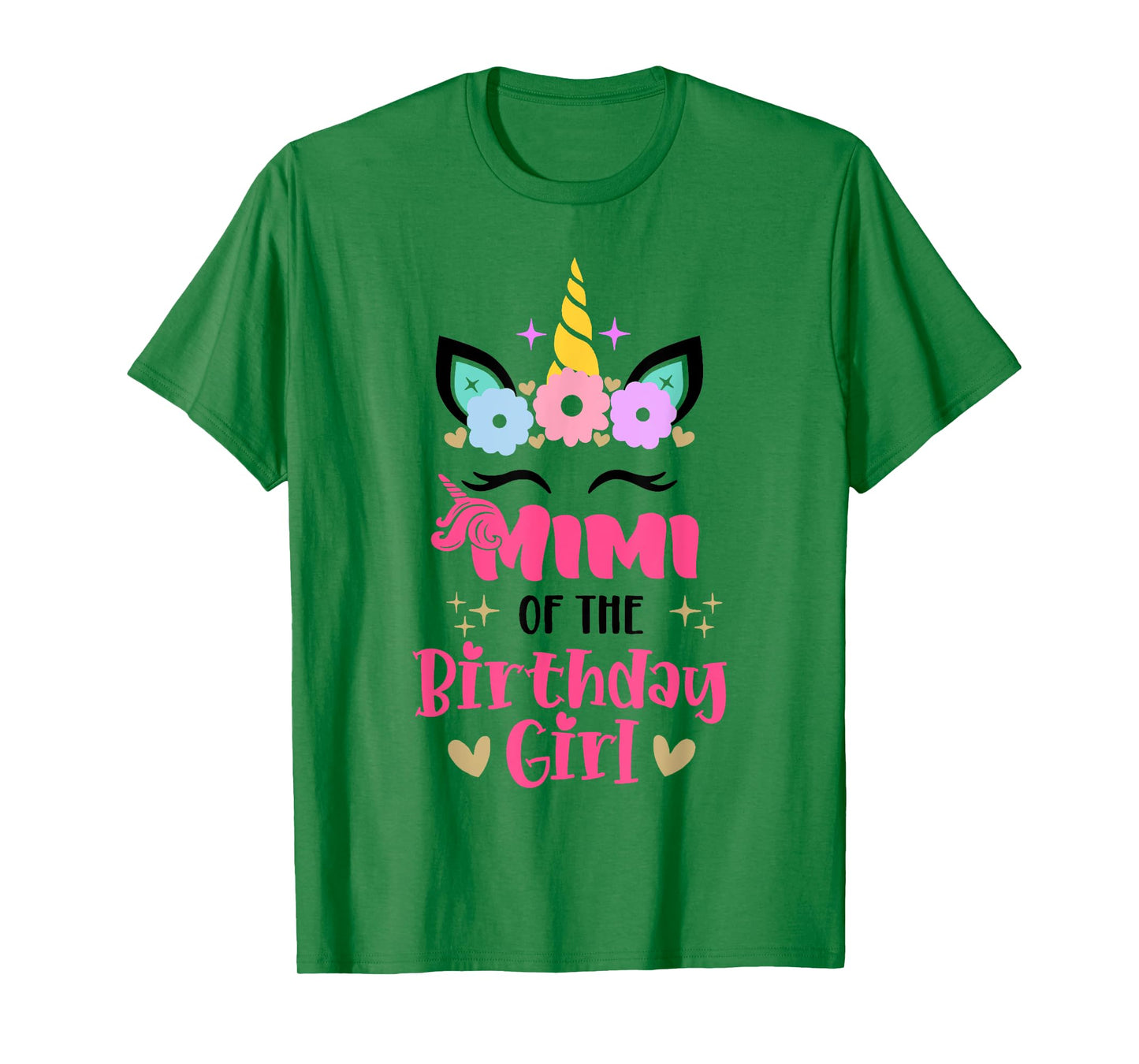 Mimi Of The Birthday Girl Family Matching Unicorn Birthday T-Shirt