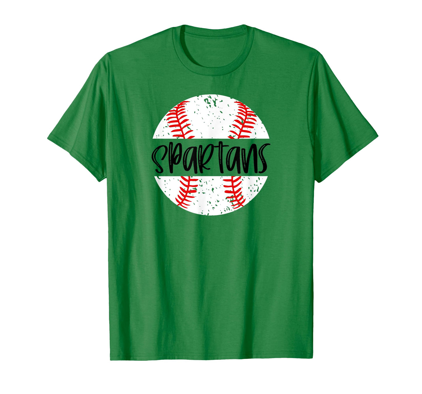 Spartans Baseball Team Mascot School Spirit Game Day T-Shirt