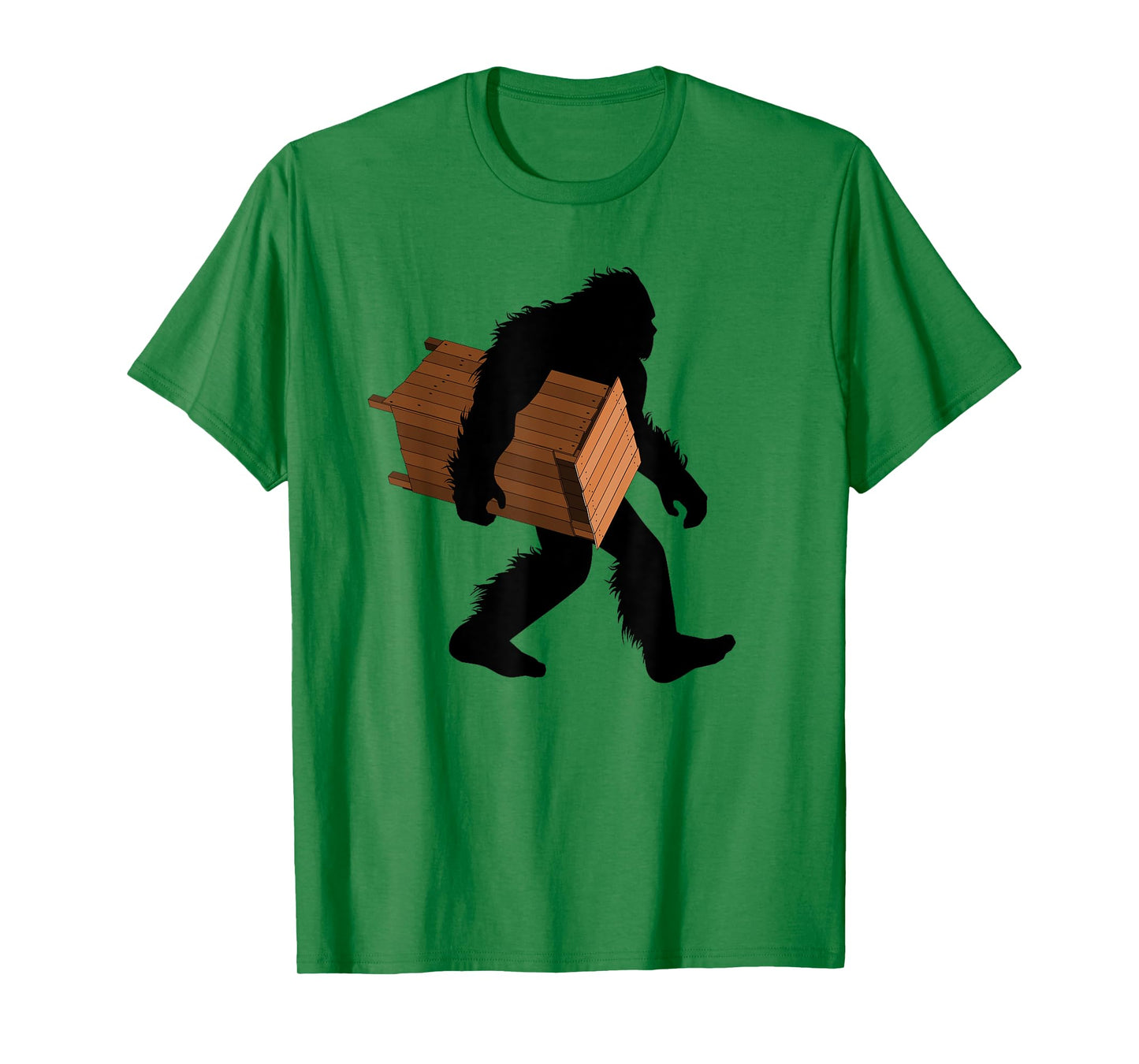 Funny Bigfoot with Outhouse Cryptid Latrine Sasquatch T-Shirt
