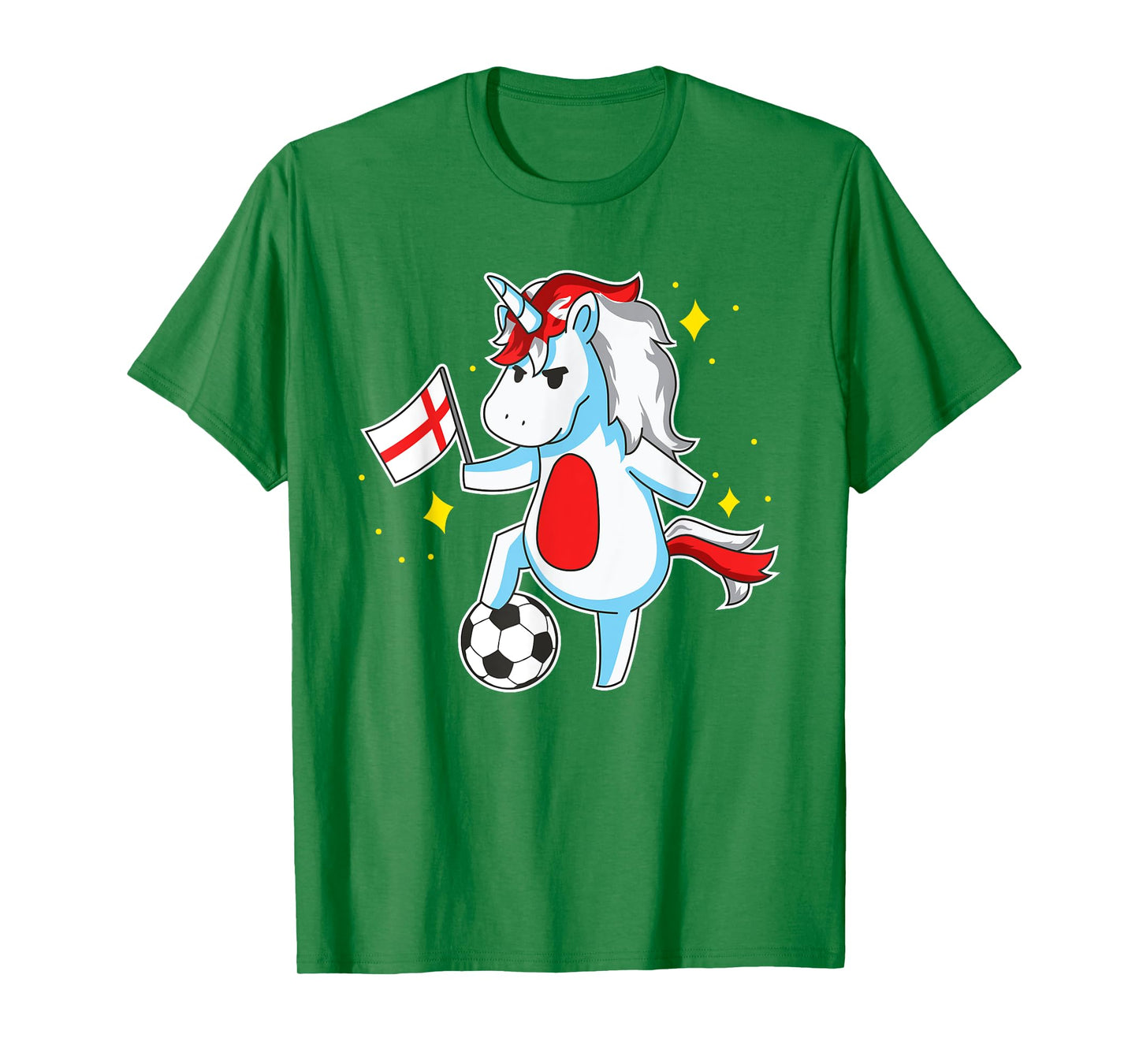 Soccer Unicorn England Jersey Shirt English Football T-Shirt