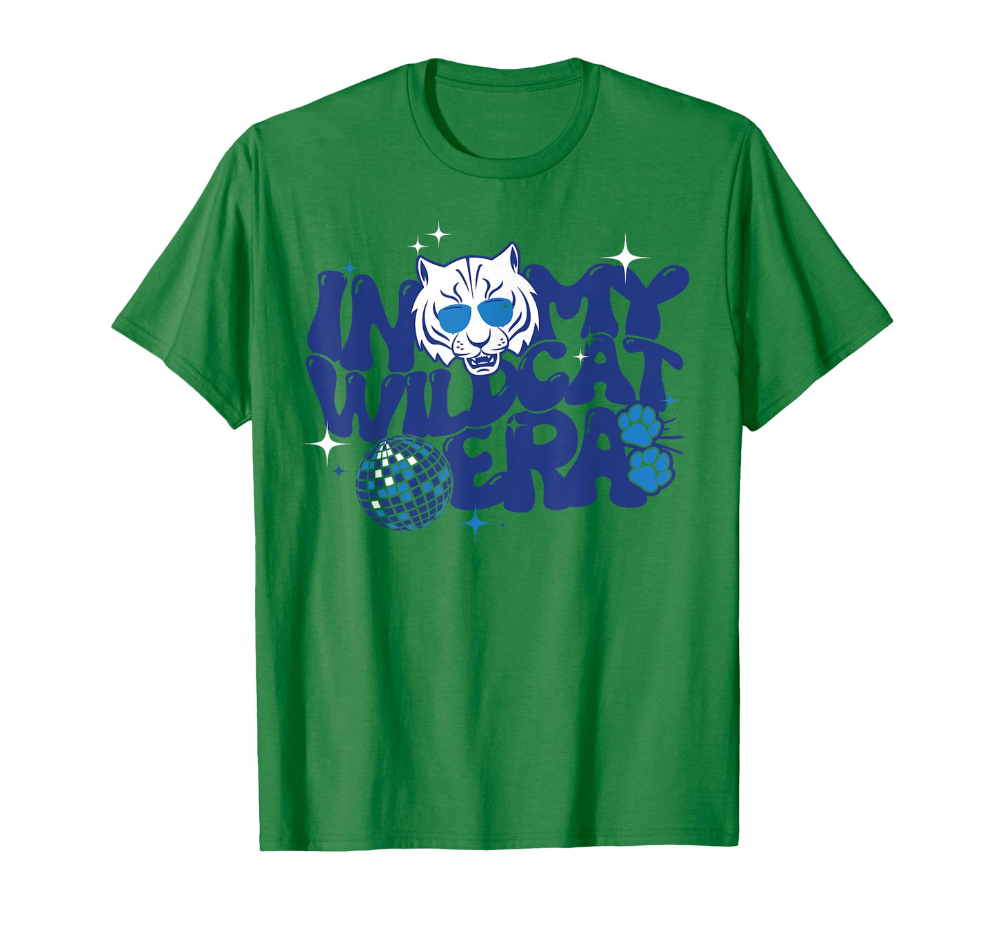 In My Wildcat Era Groovy School Spirit Mascot T-Shirt