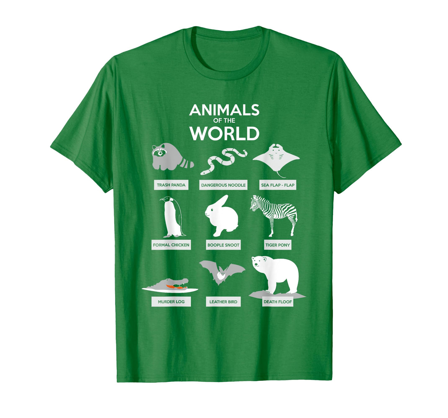 Animals Of The World T-Shirt | Funny Wild Animals Shirt