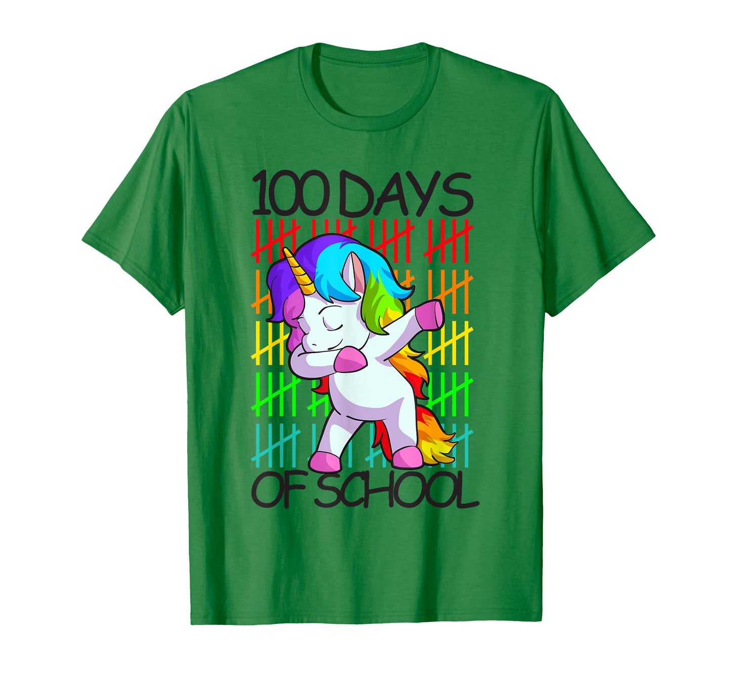 Happy 100 Days Of School Shirt Girls Unicorn Lover Gift T-Shirt