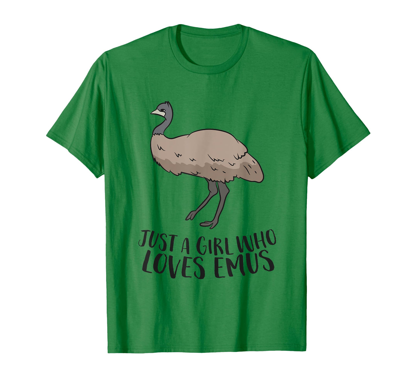 Cute Emu Girl Just a Girl Who Loves Emus T-Shirt