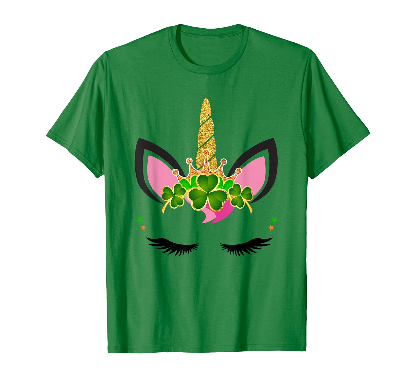 Unicorn Clover Leaf Unicorn Girl St Patricks Day T-Shirt