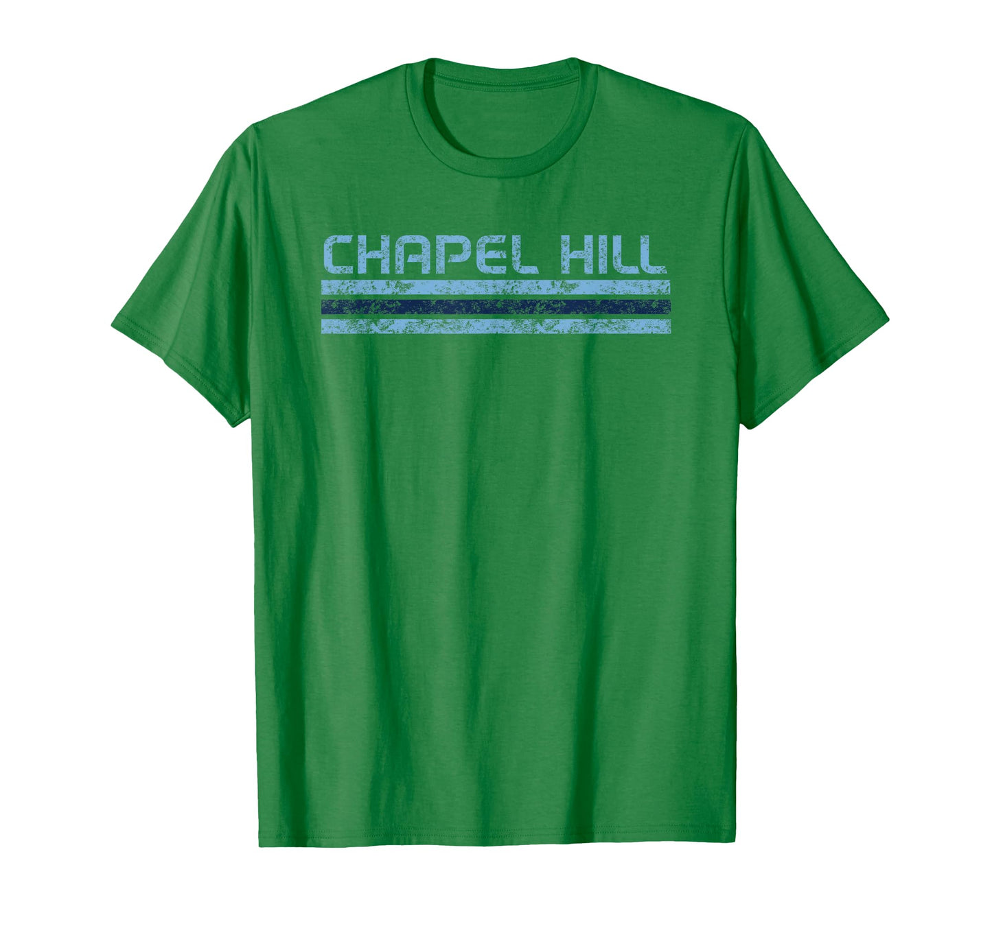 Chapel Hill North Carolina Retro Vintage Weathered Stripe T-Shirt