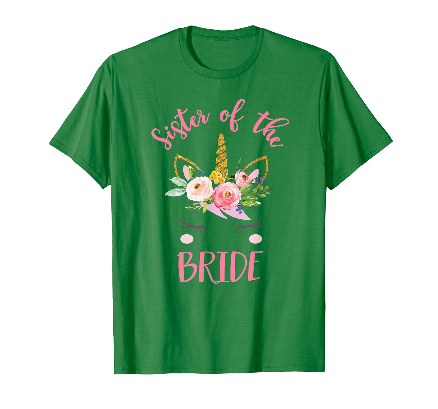 Unicorn Sister of the Bride T-Shirt, Wedding Gift