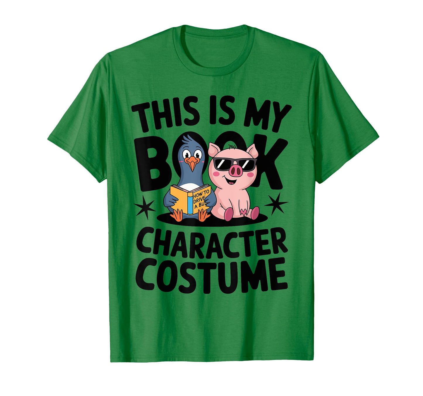 This Is My Book Character Costume Penguin Pig T-Shirt