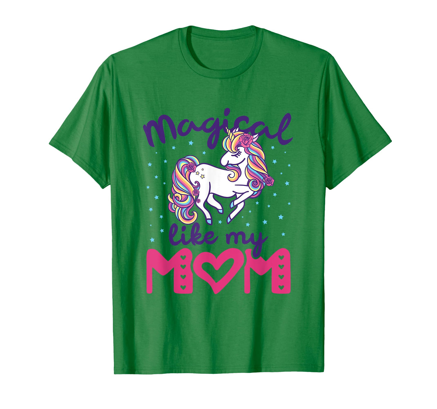 Magical Like My Mom Unicorn Girls Toddler Daughter Cute T-Shirt