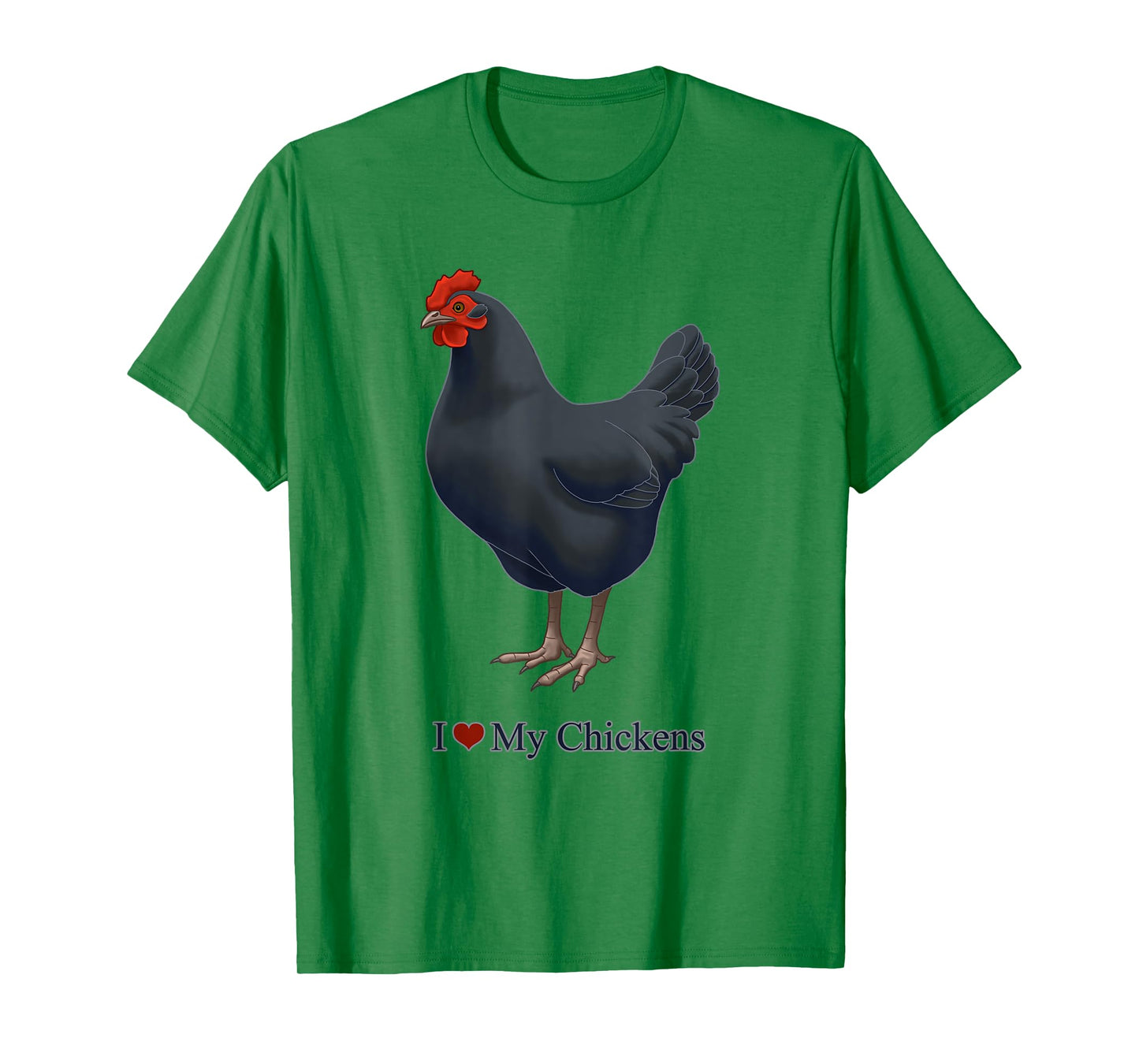 I Heart (Love) My Black Australorp Chicken Hen T-Shirt