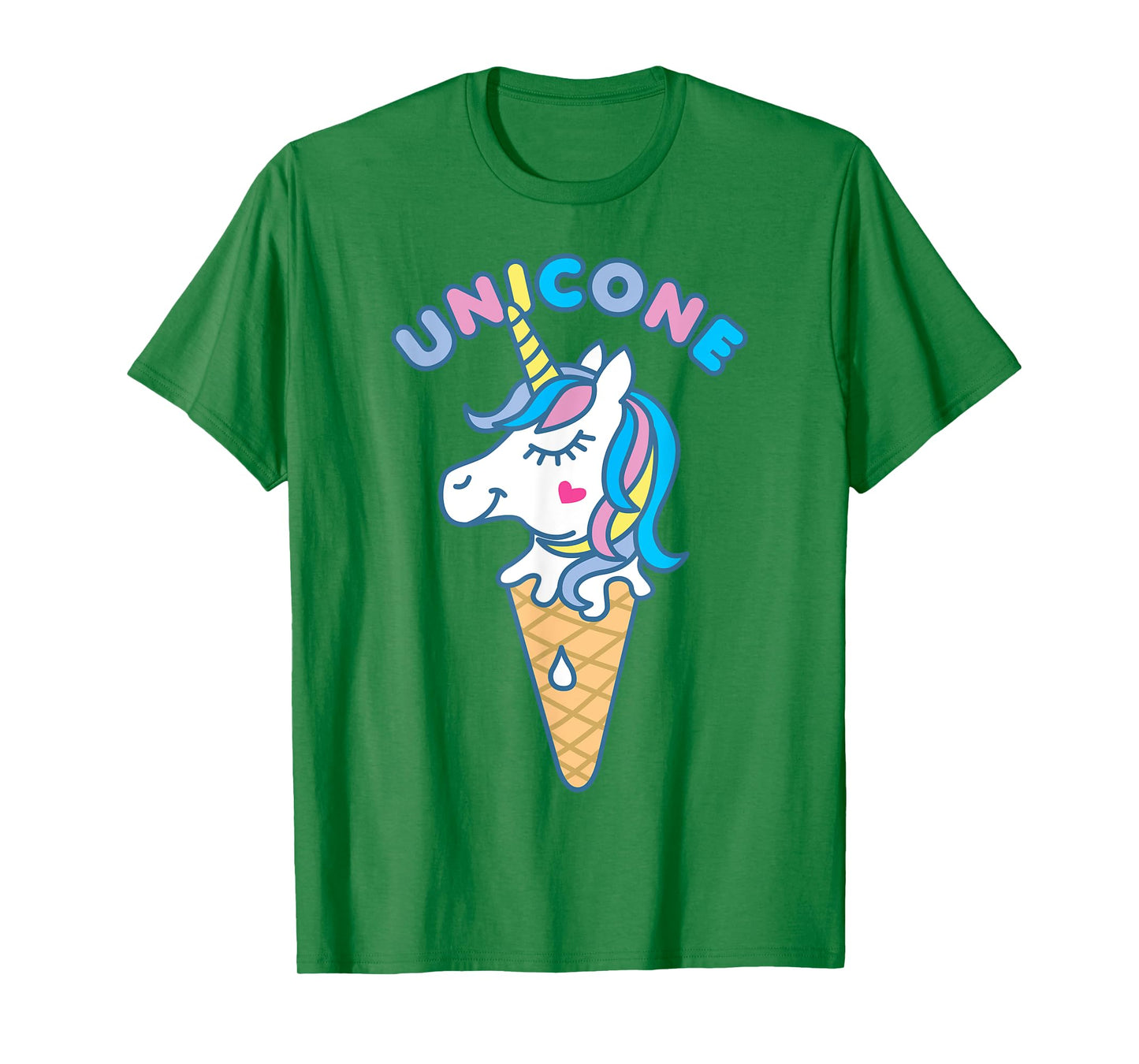 Unicorn Ice Cream Kawaii Unicone Cute Graphic Tee T-Shirt