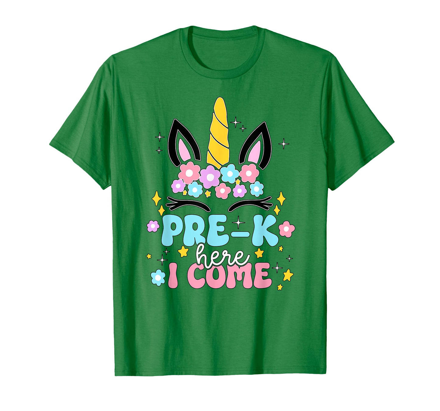 Preschool Here I Come Unicorn Girls Kids Back To School T-Shirt