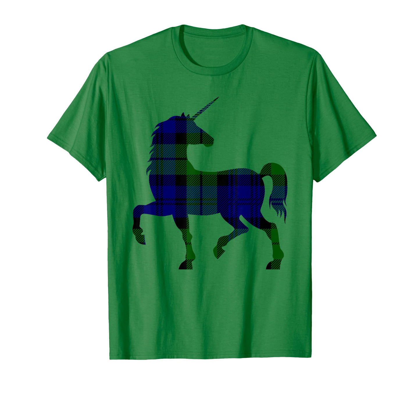 Black Watch Plaid Unicorn Scottish Pride Tartan T-Shirt T-Shirt
