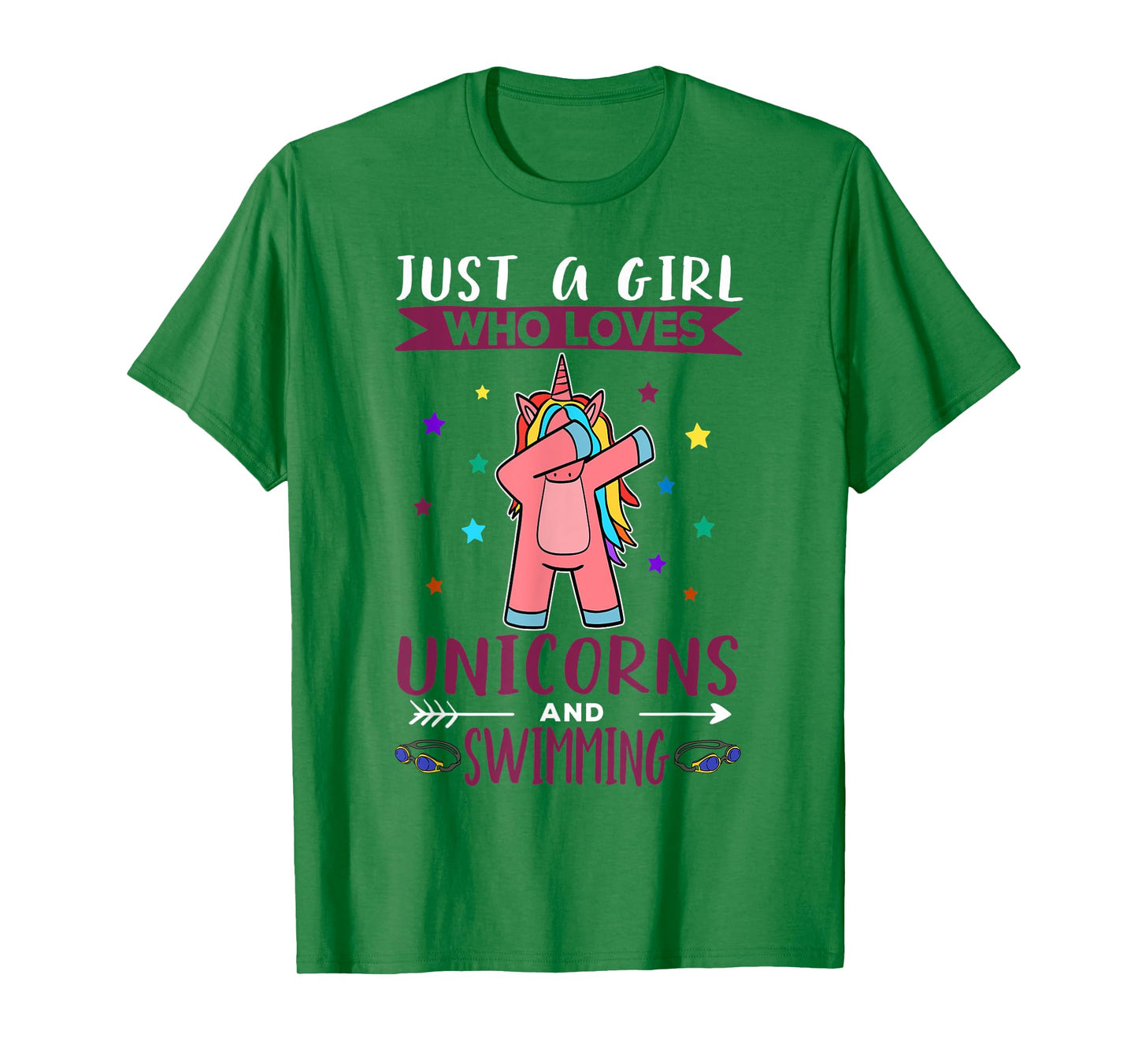 Just A Girl Who Loves Unicorns And Swimming Unicorn T-Shirt
