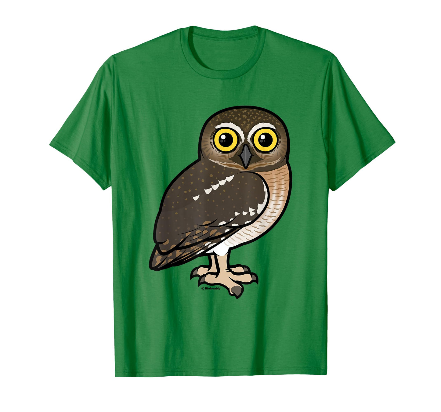 Cute Cartoon Elf Owl Birdorable Illustrated Bird T-Shirt