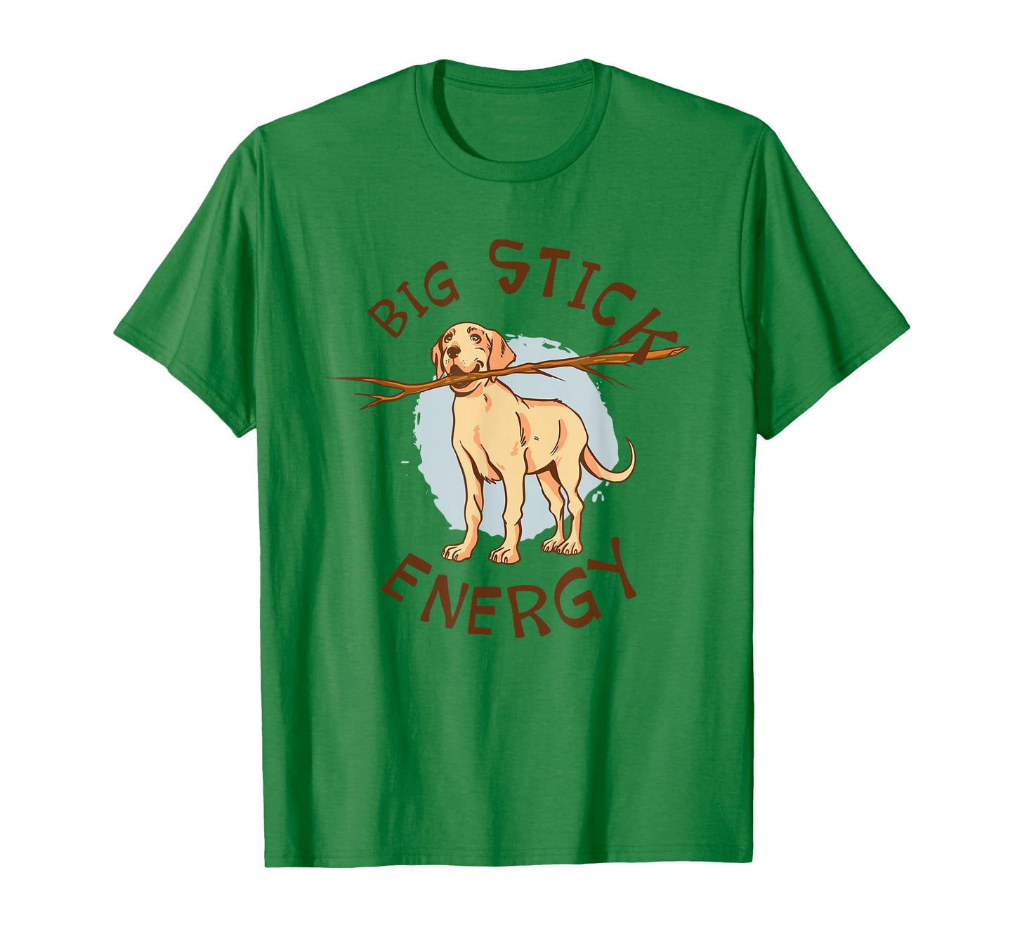 Big Stick Energy Cute Yellow Labrador Retriever Owner T-Shirt