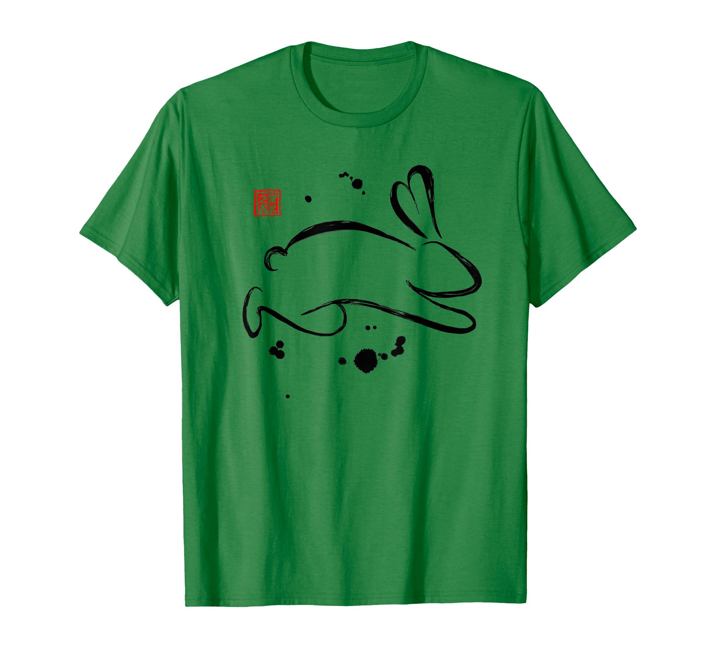 Chinese Zodiac Rabbit Sumi-e Tee - Design T-Shirt