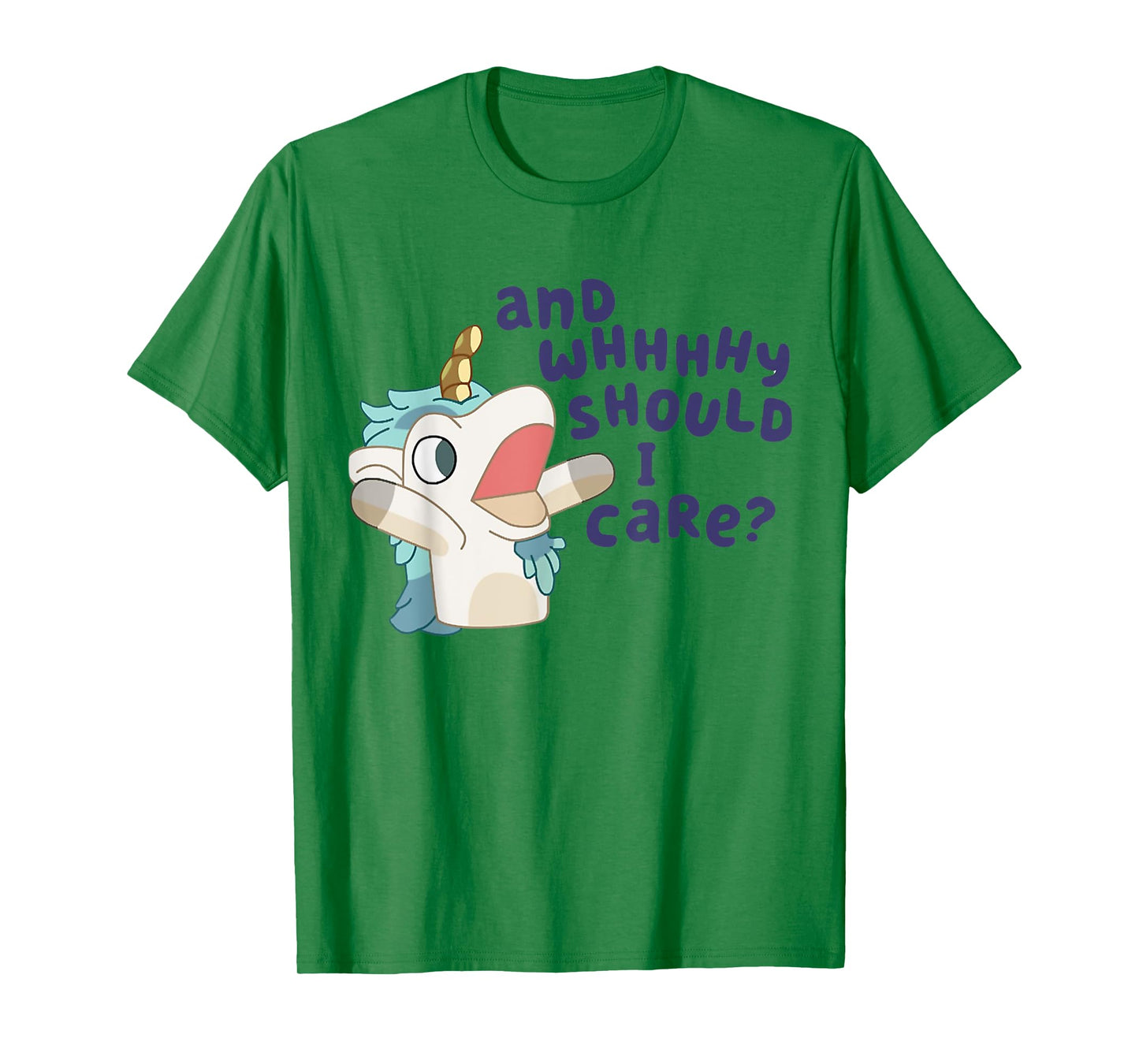 And Why Should I Care? Sarcastic Unicorn Funny Unicorn Lover T-Shirt