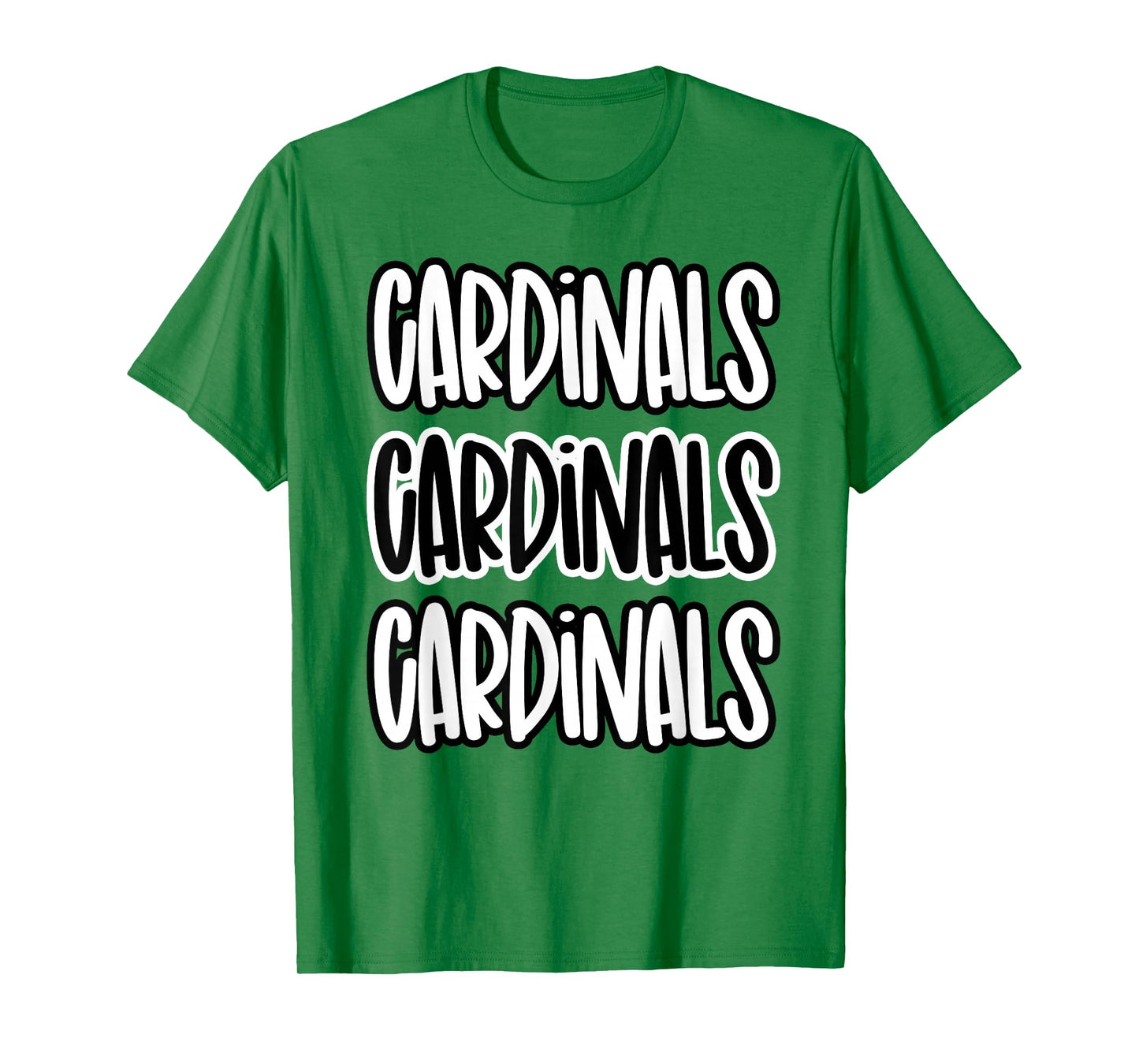 Cardinals Repeating School Spirit red black white T-Shirt