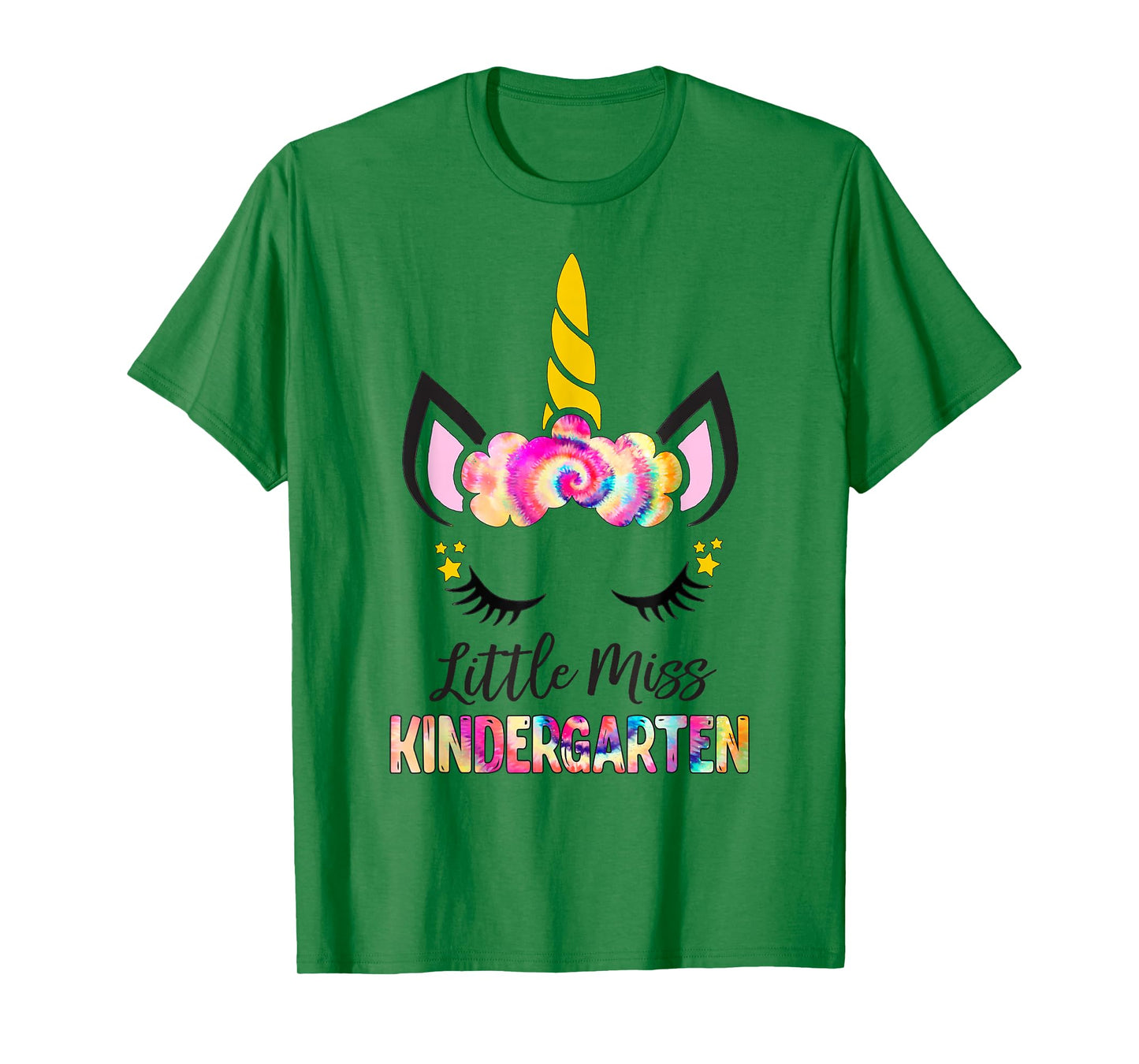 Little Miss Kindergarten Girl Magic Unicorn Shirt Preschool T-Shirt