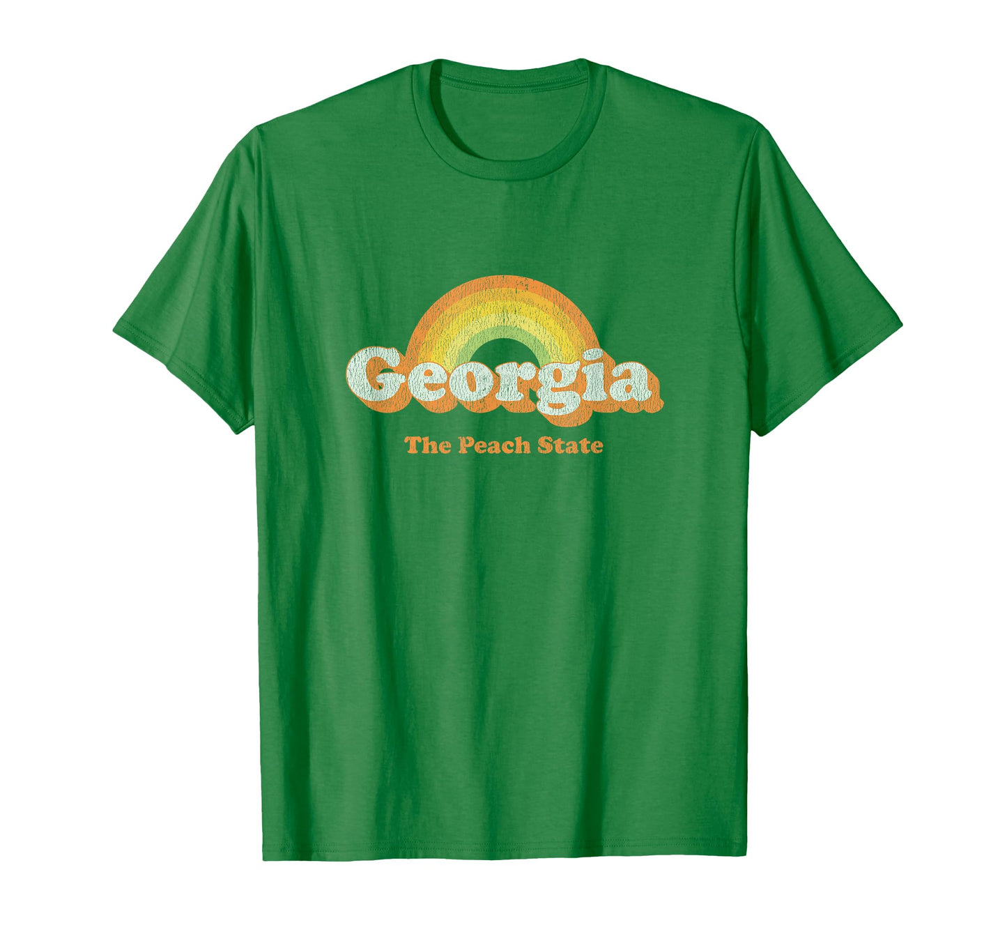 Retro Georgia T Shirt Vintage 70s Rainbow Tee Design