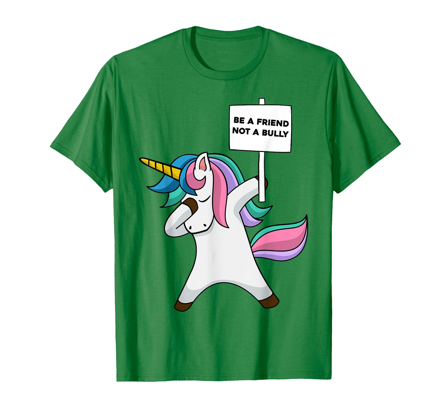 Girls Blue Anti Bullying Be A Friend Not A Bully Prevention T-Shirt