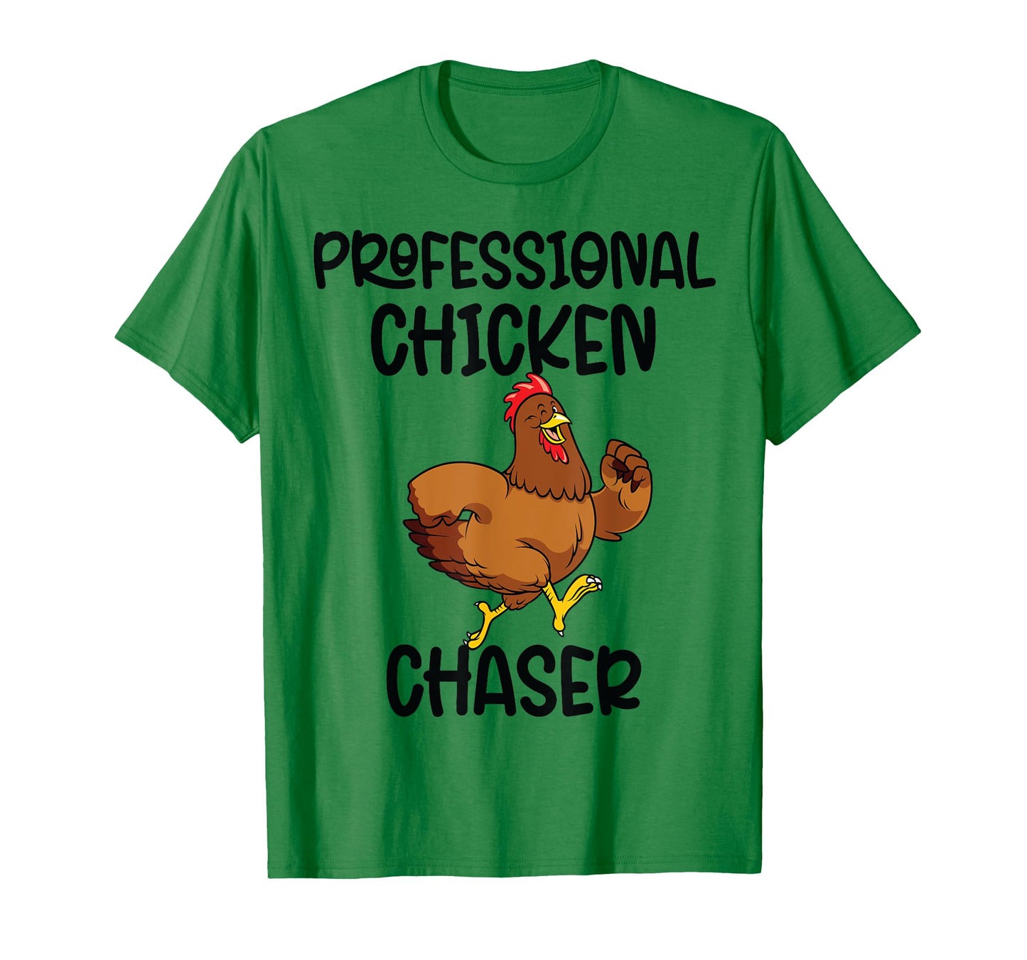 Professional Chicken Chaser Funny Farm Farmer Kids Running T-Shirt