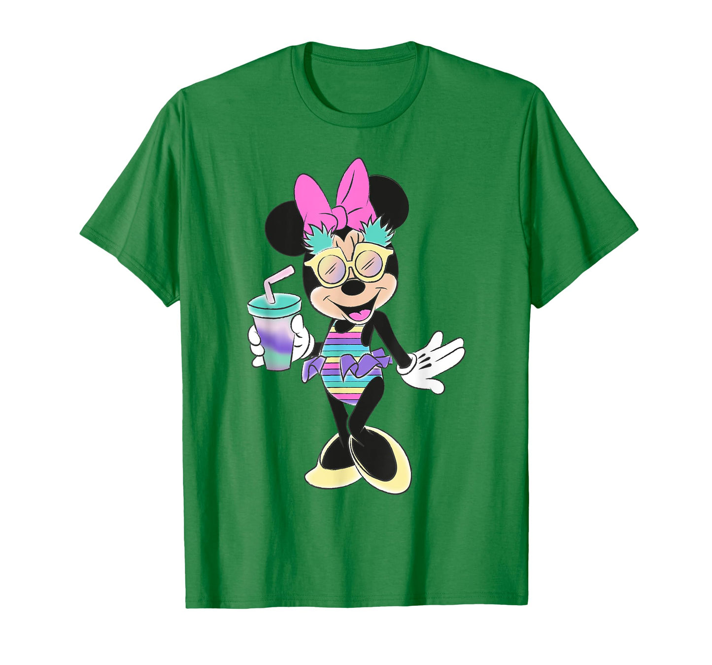 Disney - Minnie Mouse Unicorn Stripes and Pineapples T-Shirt