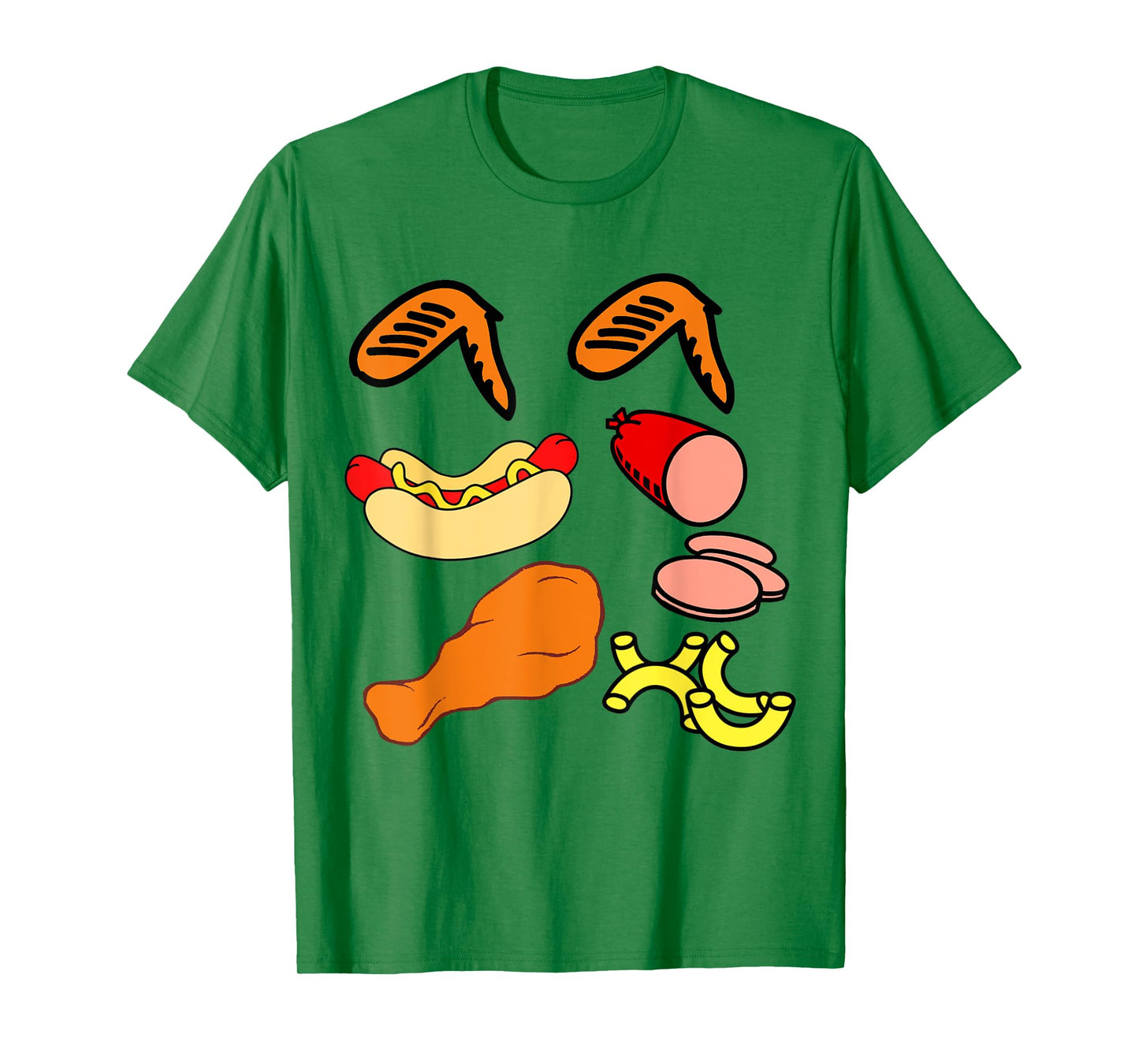 Chicken wing chicken wing hot dog and baloney funny food T-Shirt for Men Women Girls Kids
