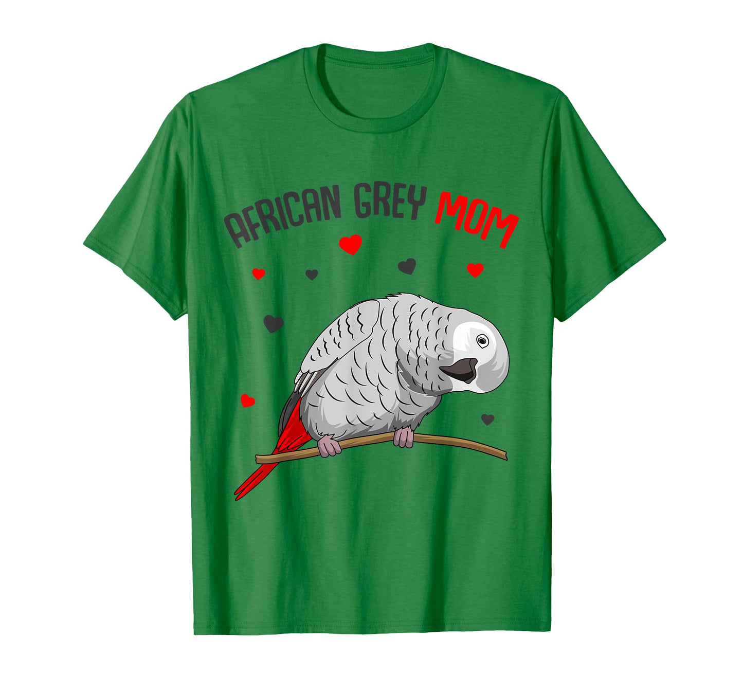 African Grey Parrot Mom Love funny Women T-Shirt