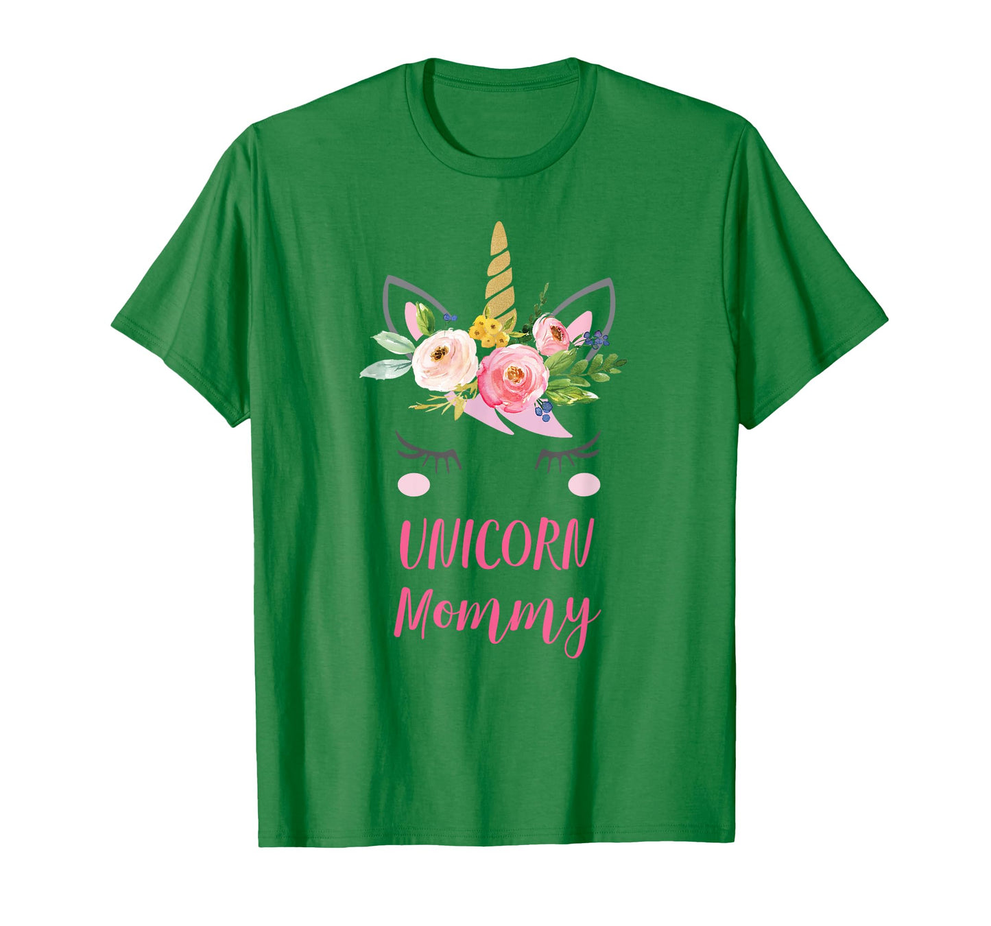 Floral Unicorn Mom Shirt, Unicorn Mommy Gift T-Shirt